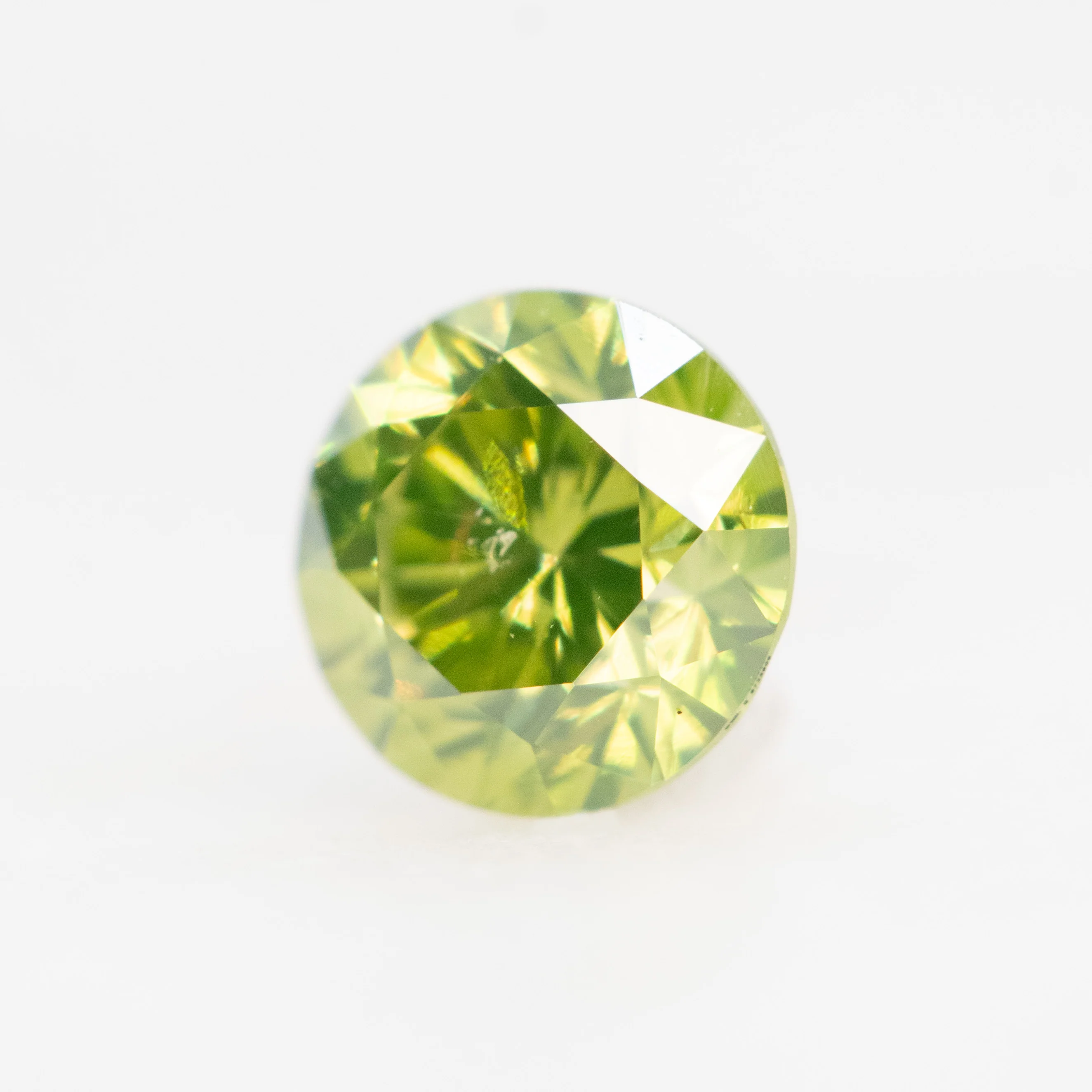 0.50 Carat Certified Round Green Diamond for Custom Work - Inventory Code GCCR050 - Image 3