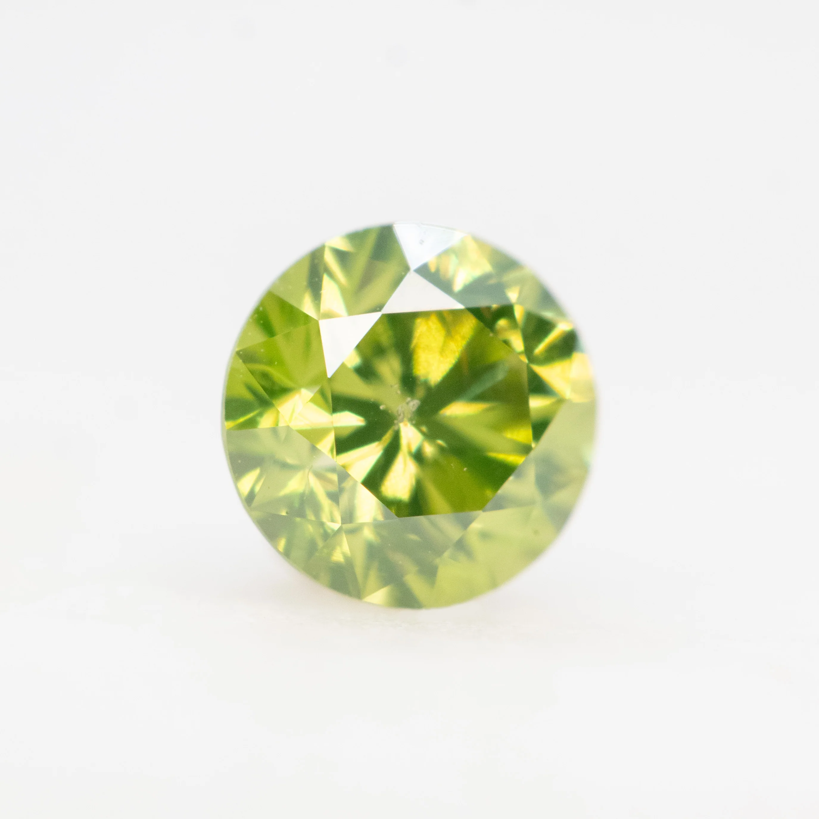 0.50 Carat Certified Round Green Diamond for Custom Work - Inventory Code GCCR050 - Image 4