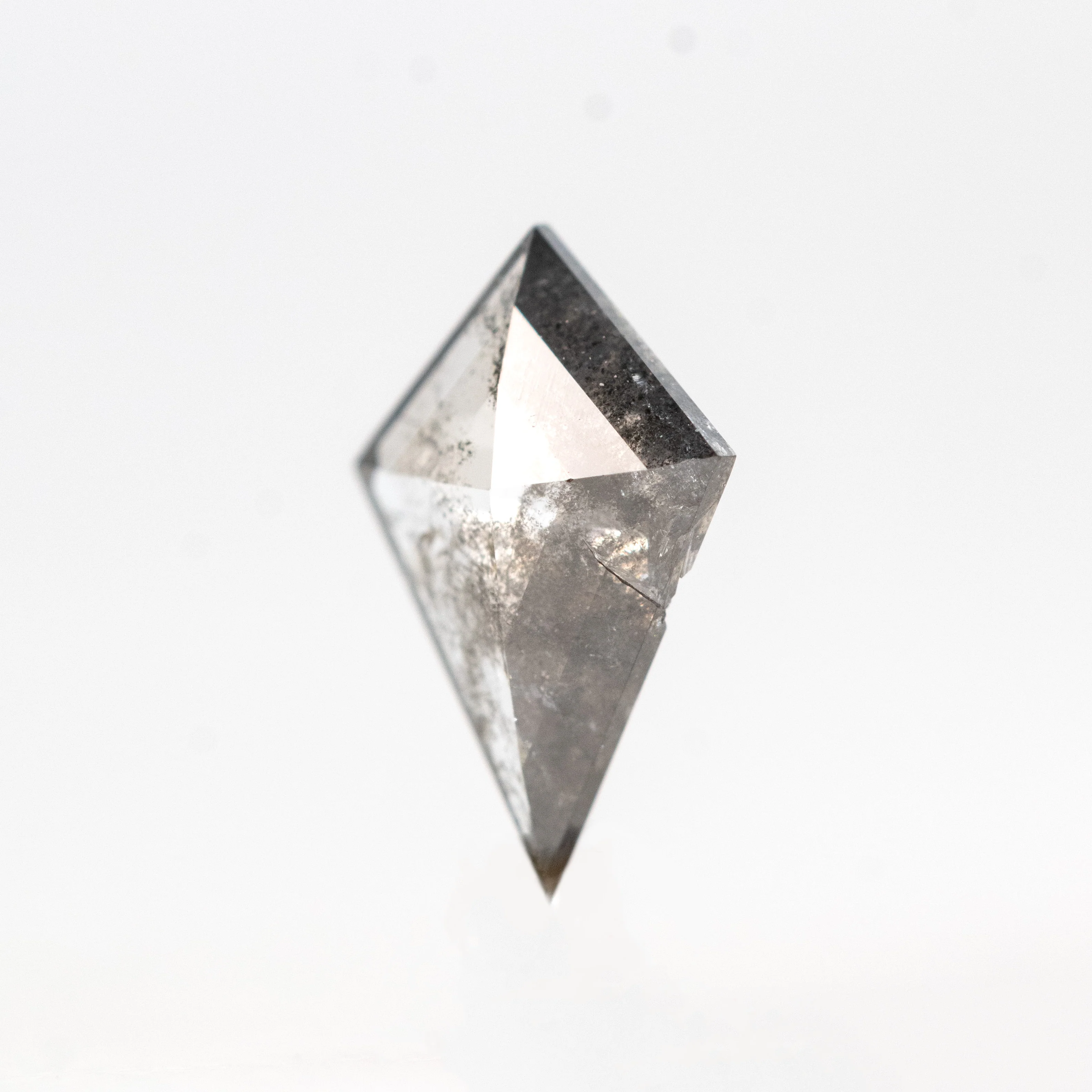 0.54 Carat Dark and Clear Salt and Pepper Kite Diamond for Custom Work - Inventory Code DCK054 - Image 3