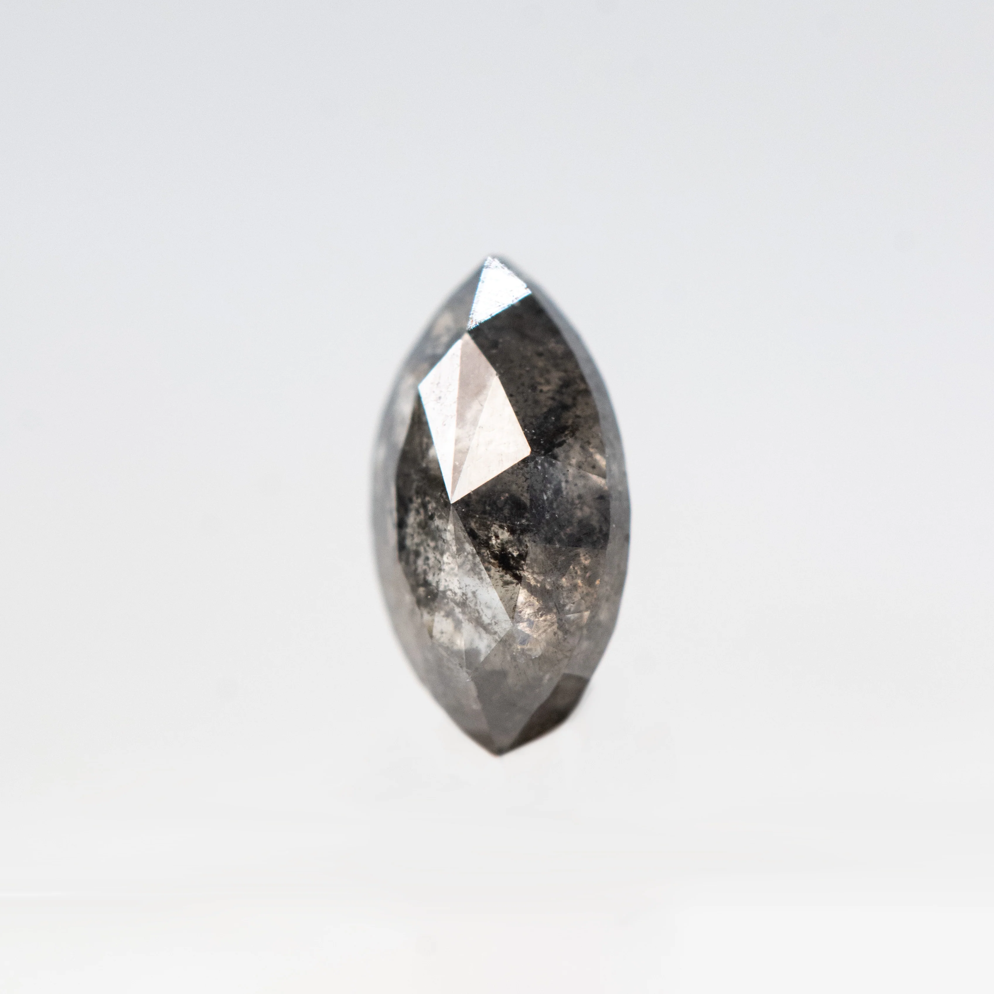0.54 Carat Dark and Clear Marquise Salt and Pepper Diamond for Custom Work - Inventory Code DCM054 - Image 3