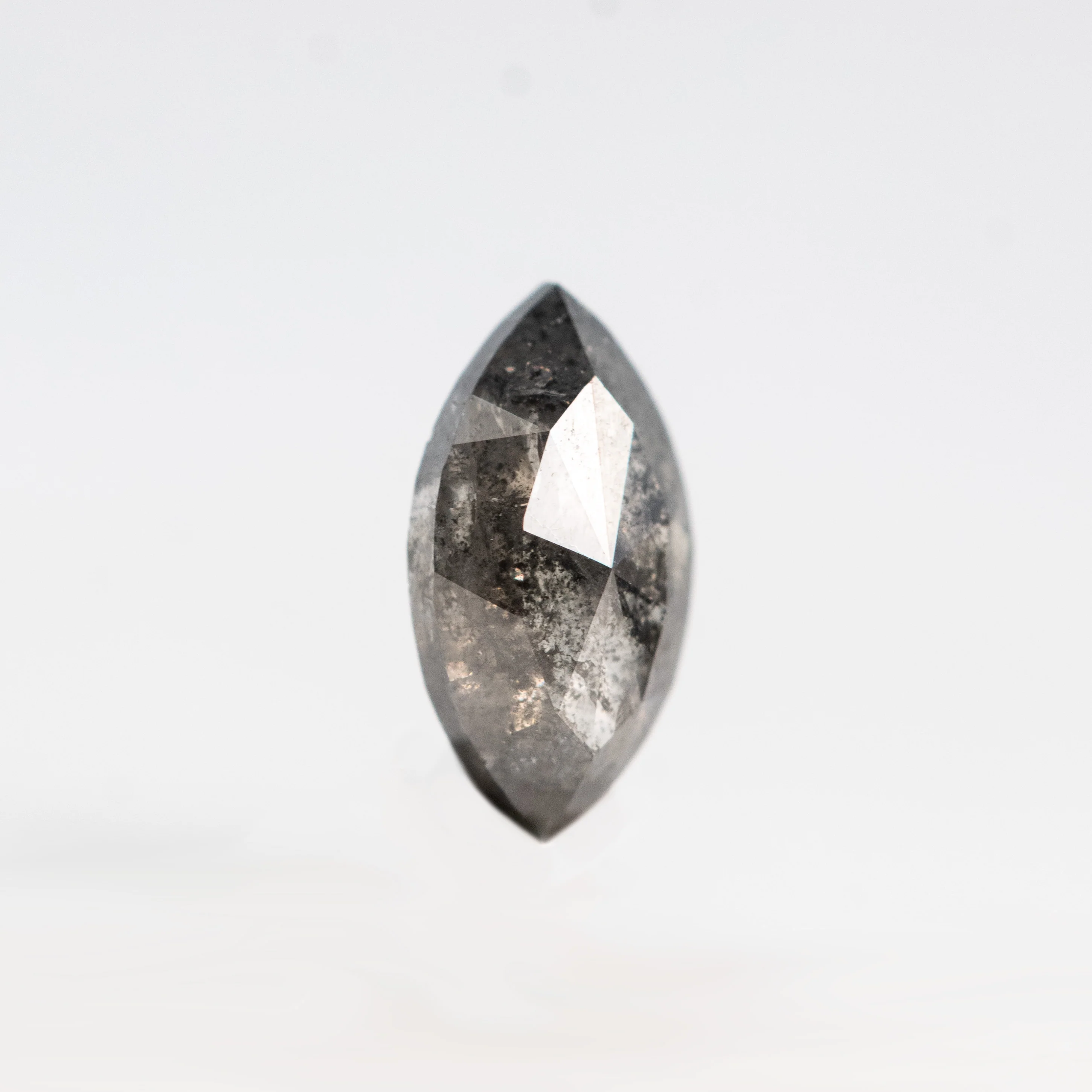 0.54 Carat Dark and Clear Marquise Salt and Pepper Diamond for Custom Work - Inventory Code DCM054 - Image 4