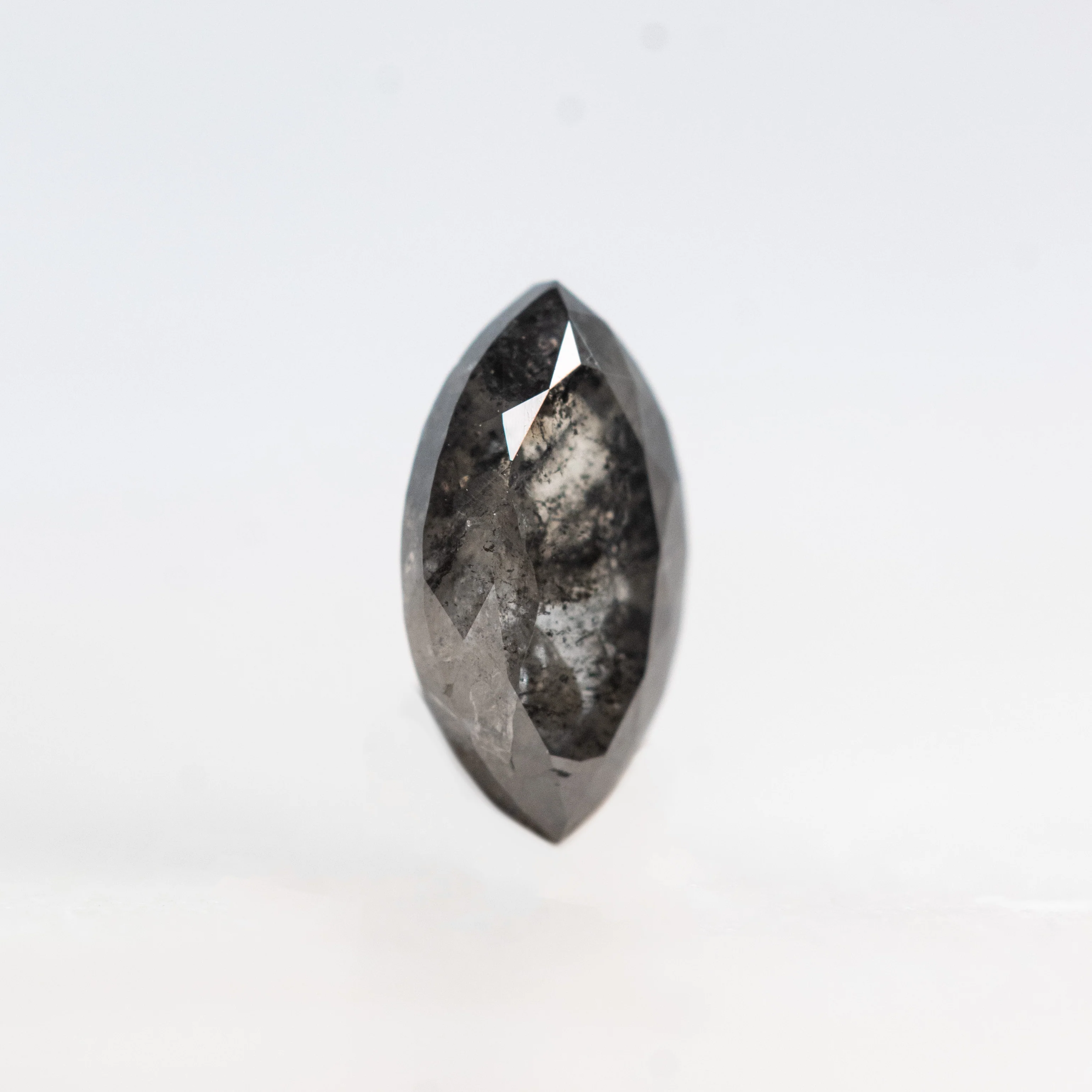0.54 Carat Dark and Clear Marquise Salt and Pepper Diamond for Custom Work - Inventory Code DCM054 - Image 8