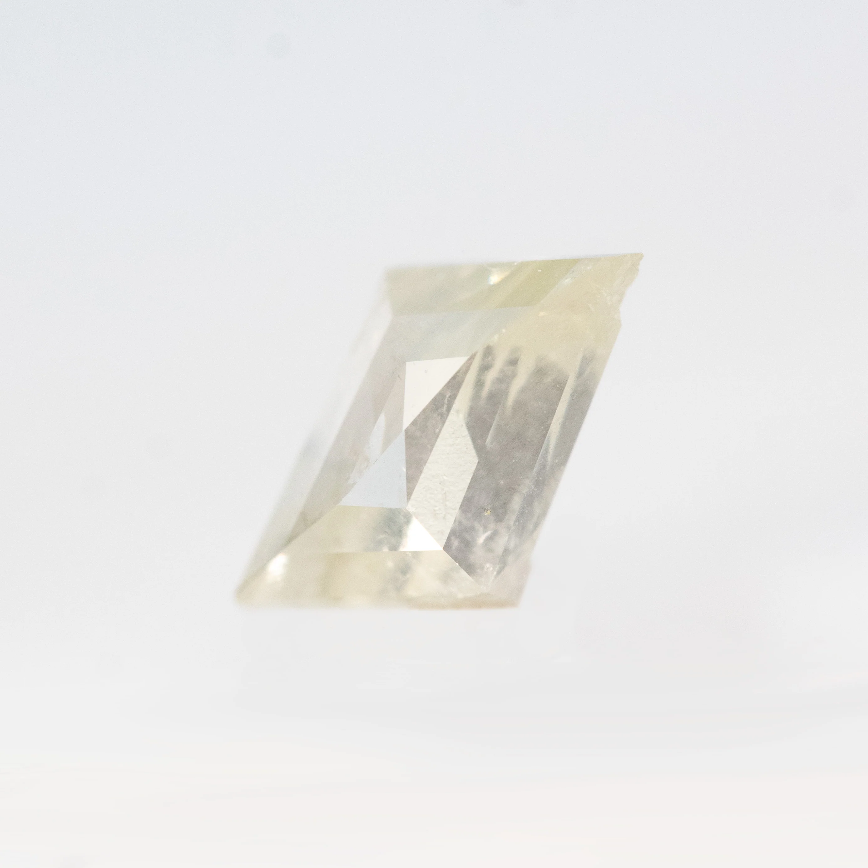 0.59 Carat Misty White Rhombus Salt and Pepper Diamond for Custom Work - Inventory Code MWR059 - Image 3