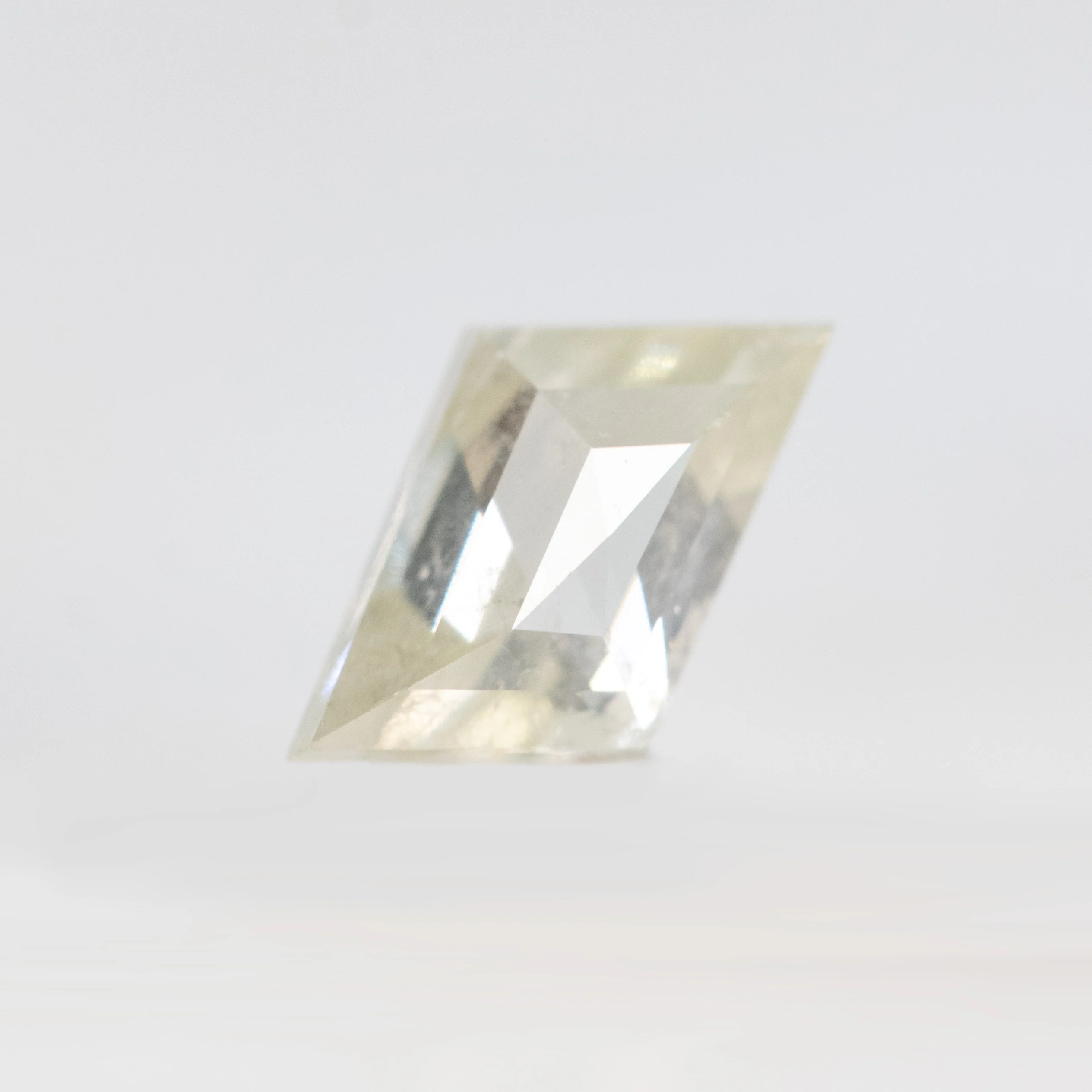 0.59 Carat Misty White Rhombus Salt and Pepper Diamond for Custom Work - Inventory Code MWR059 - Image 4