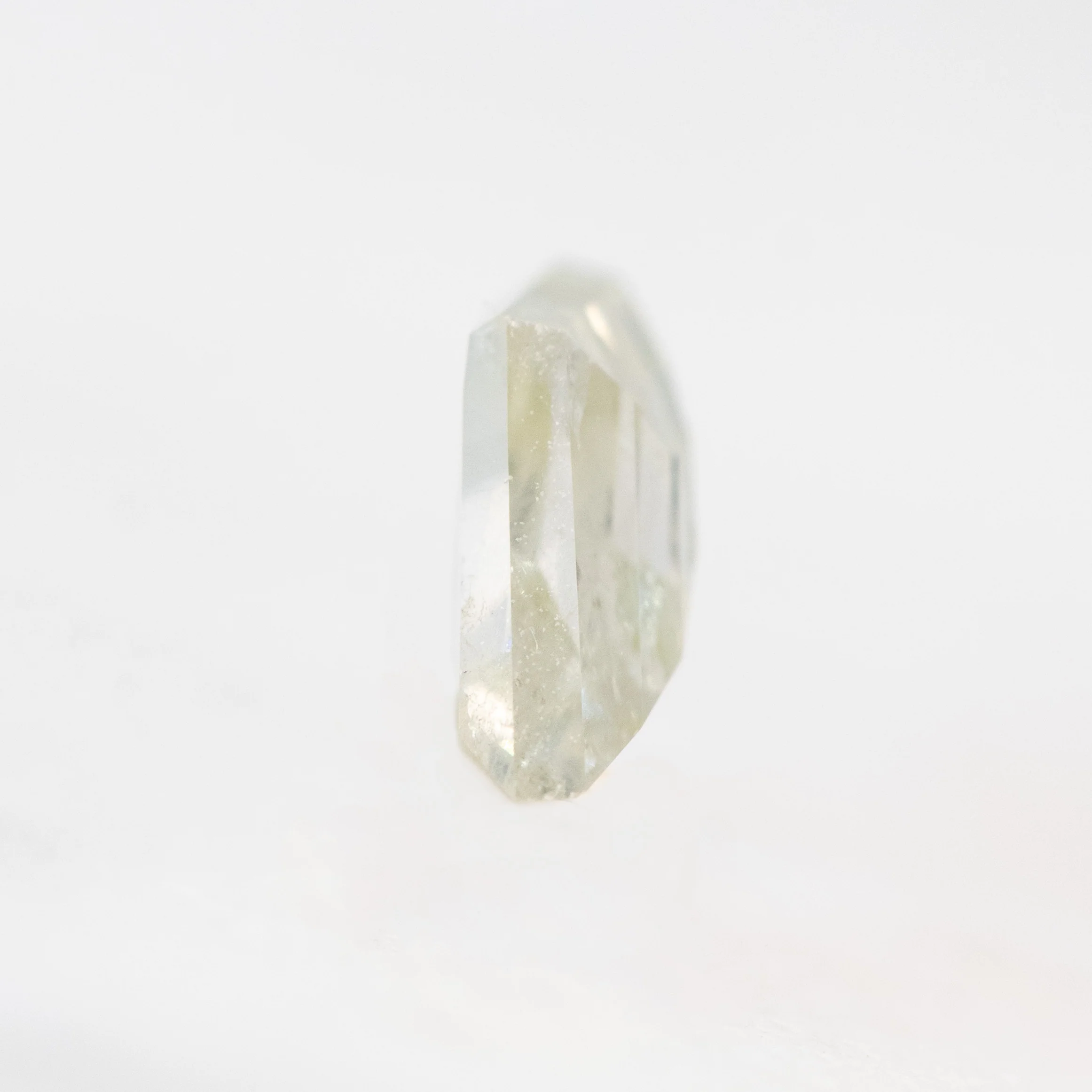 0.59 Carat Misty White Rhombus Salt and Pepper Diamond for Custom Work - Inventory Code MWR059 - Image 5