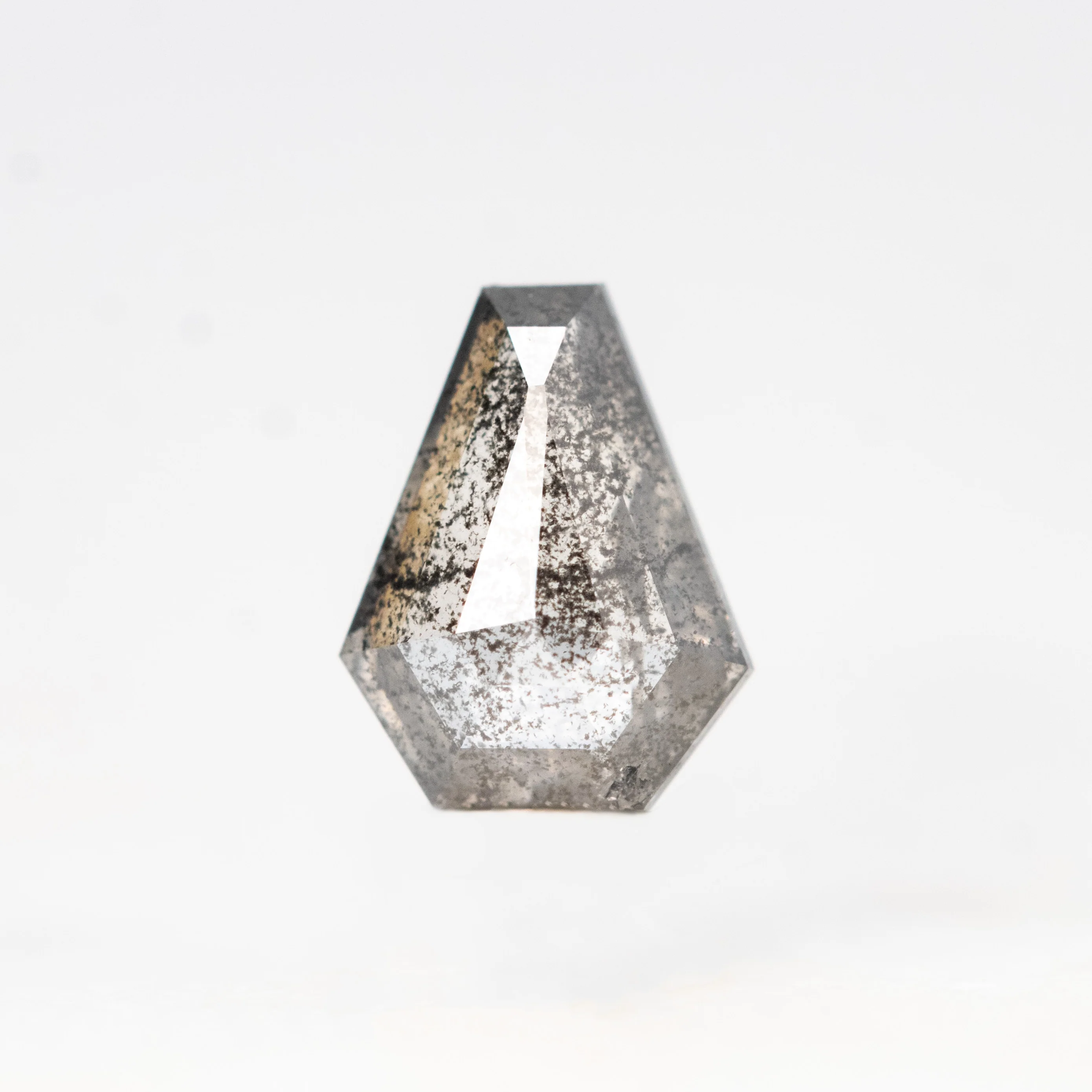 0.61 Carat Dark and Clear Shield Salt and Pepper Diamond for Custom Work - Inventory Code DCS061