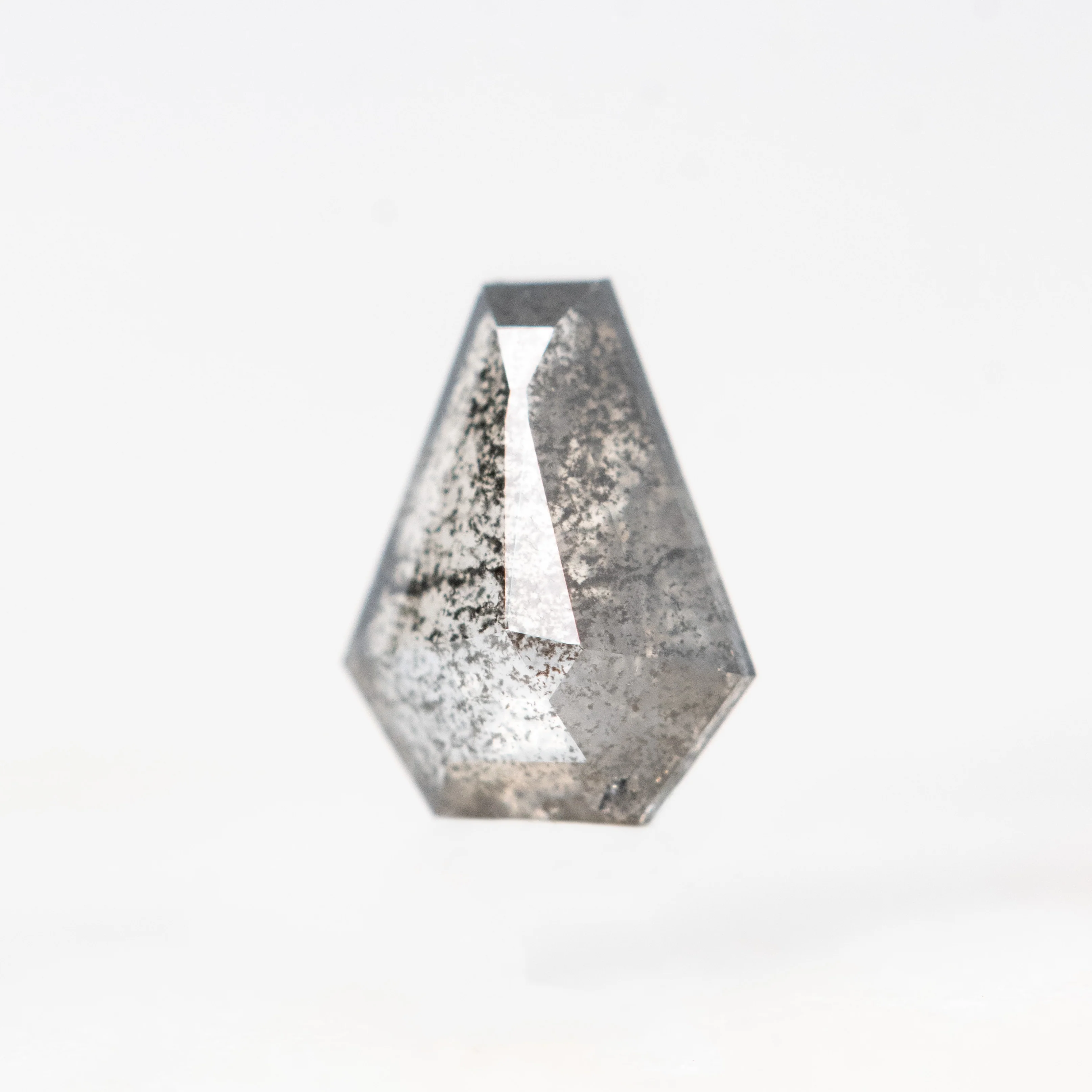0.61 Carat Dark and Clear Shield Salt and Pepper Diamond for Custom Work - Inventory Code DCS061 - Image 3