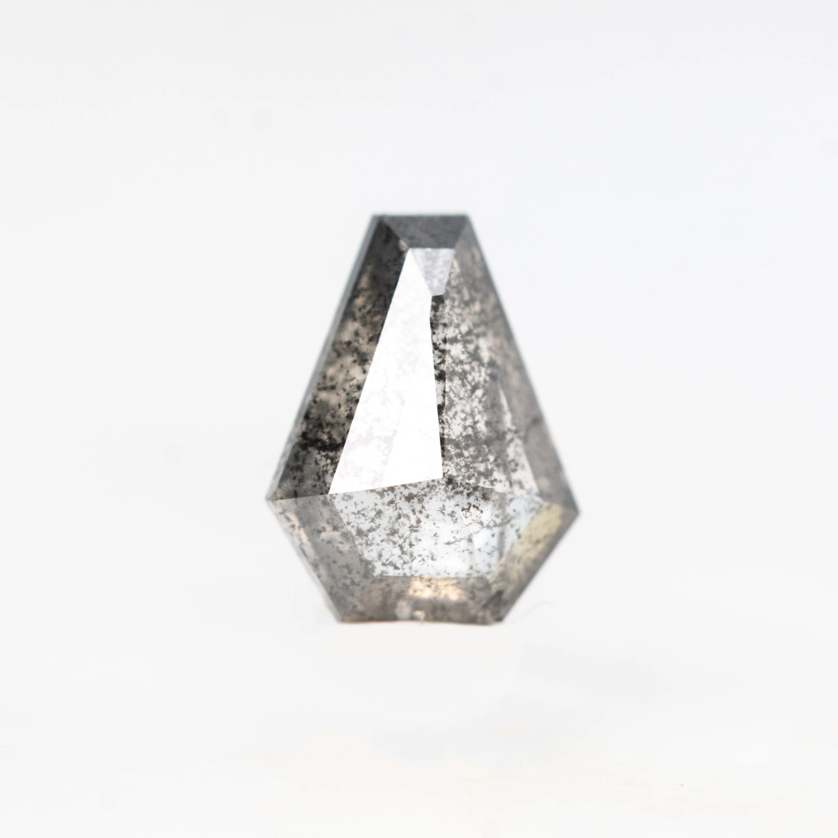 0.61 Carat Dark and Clear Shield Salt and Pepper Diamond for Custom Work - Inventory Code DCS061 - Image 4