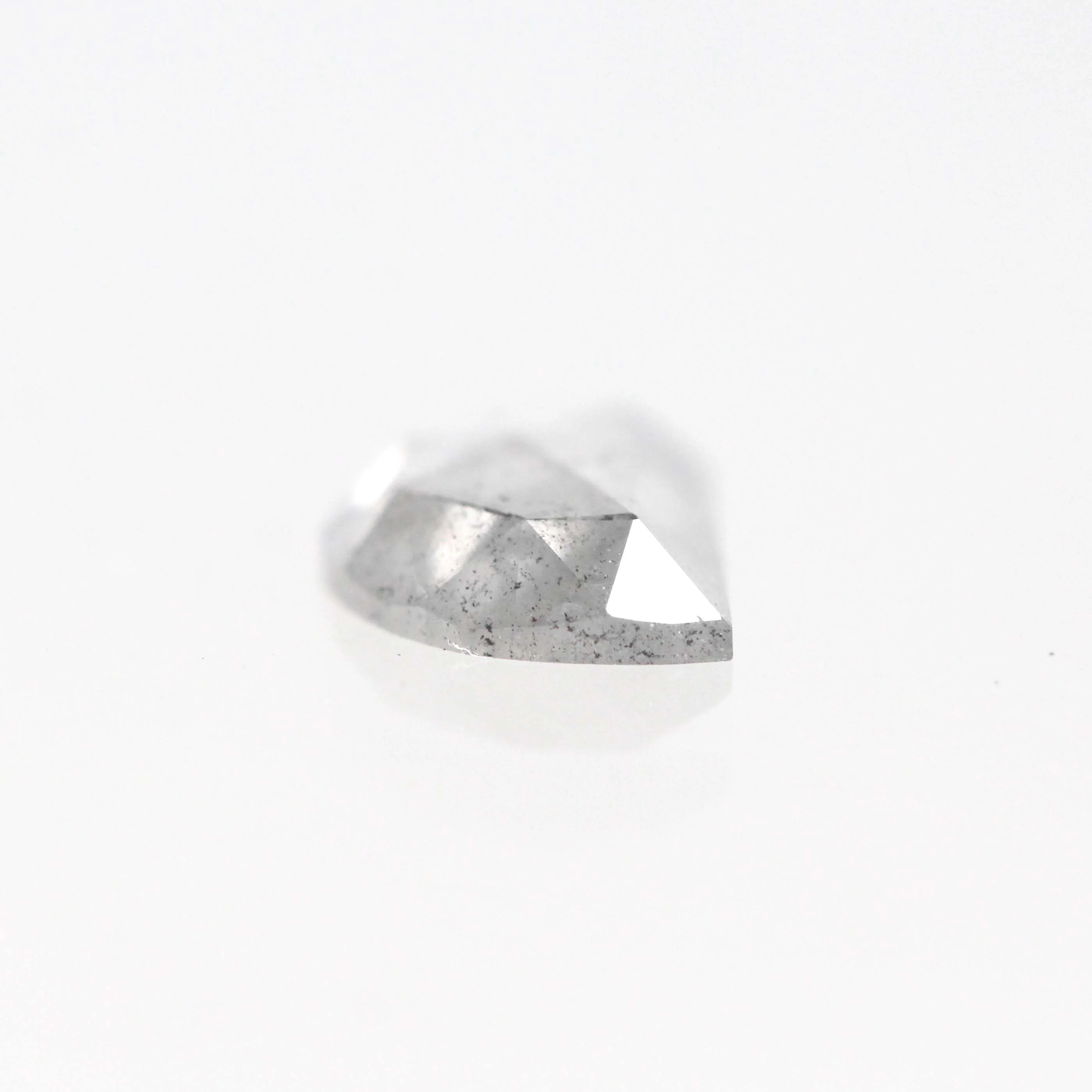 0.63 Carat Misty Gray Half Moon Salt and Pepper Diamond for Custom Work - Inventory Code MGHM063 - Image 5