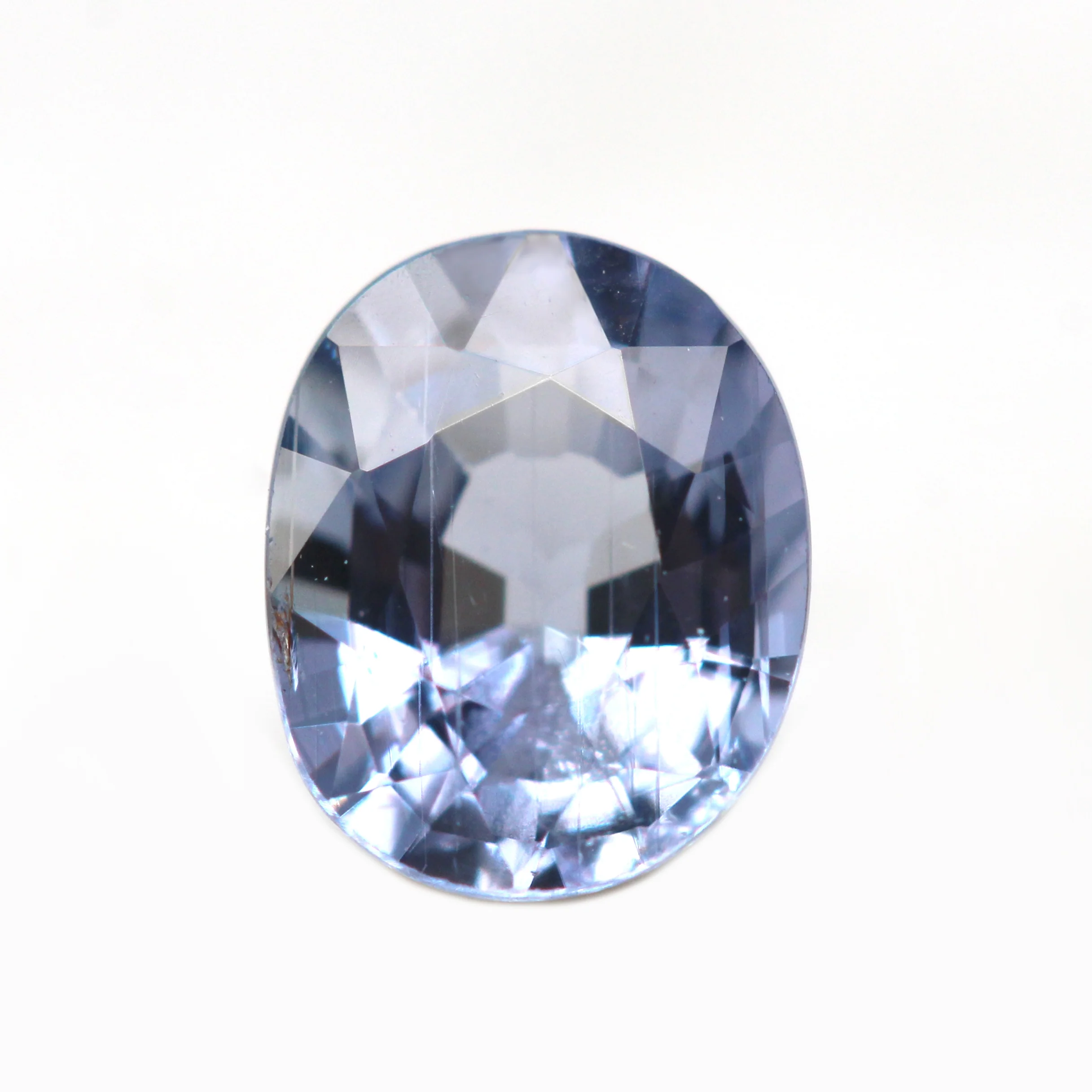 0.63 Carat Periwinkle Blue Oval Montana Sapphire for Custom Work - Inventory Code BOS063