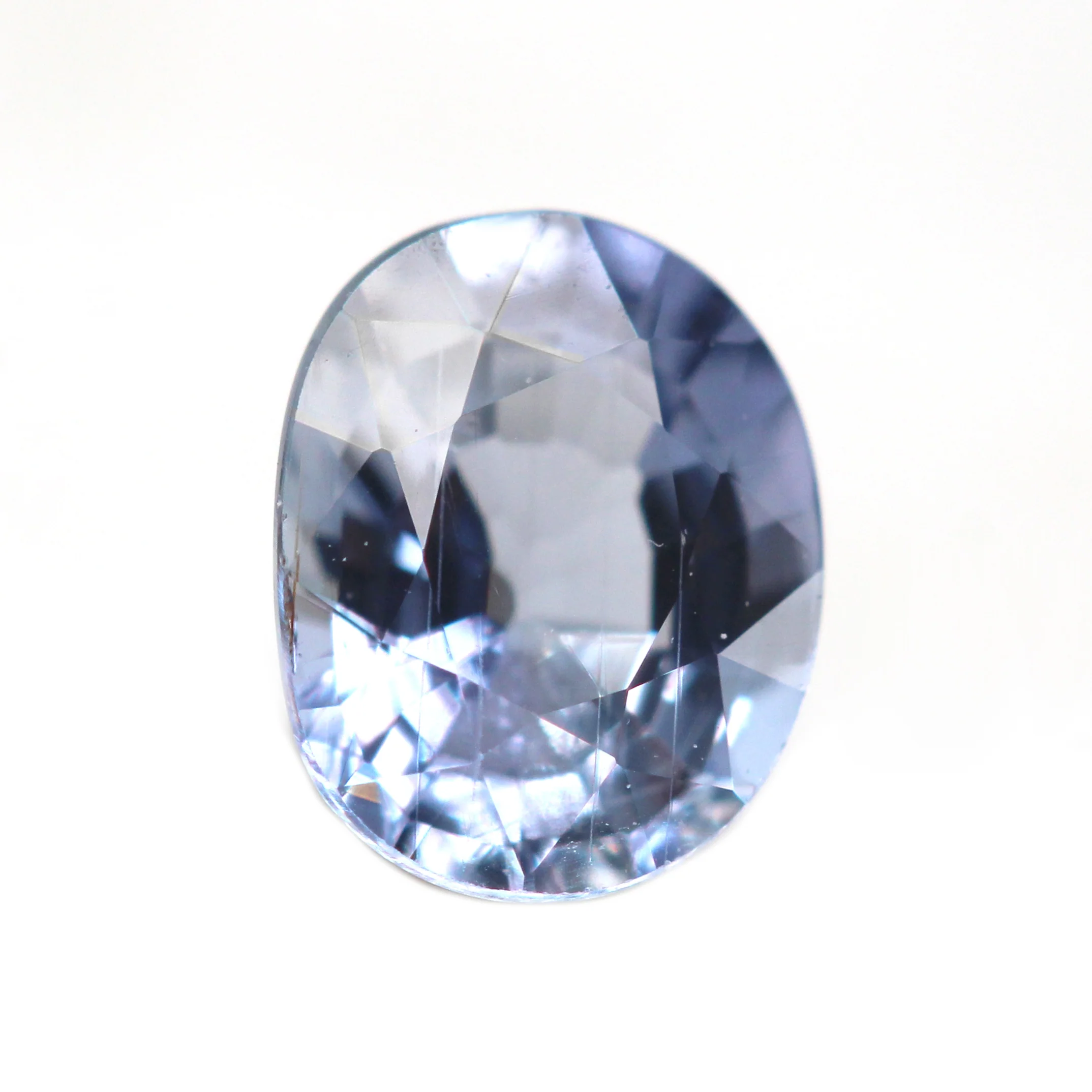 0.63 Carat Periwinkle Blue Oval Montana Sapphire for Custom Work - Inventory Code BOS063 - Image 4