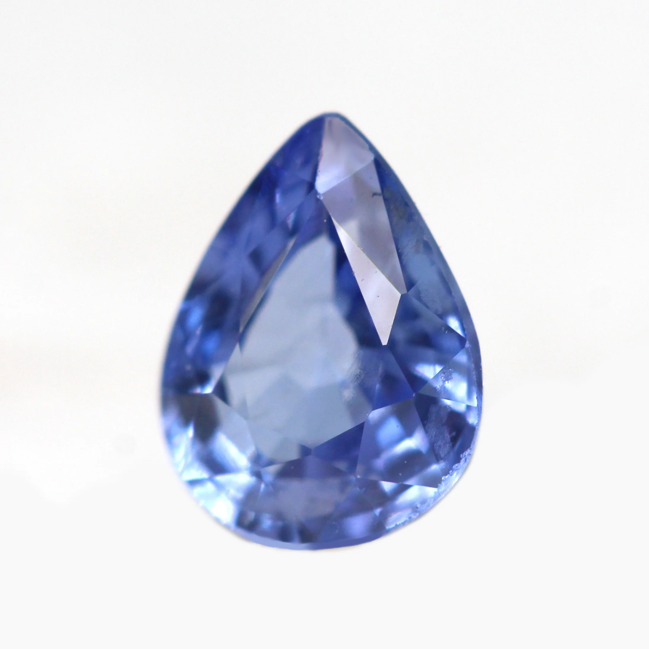 0.64 Carat Blue Pear Sapphire for Custom Work - Inventory Code BPS064 - Image 3