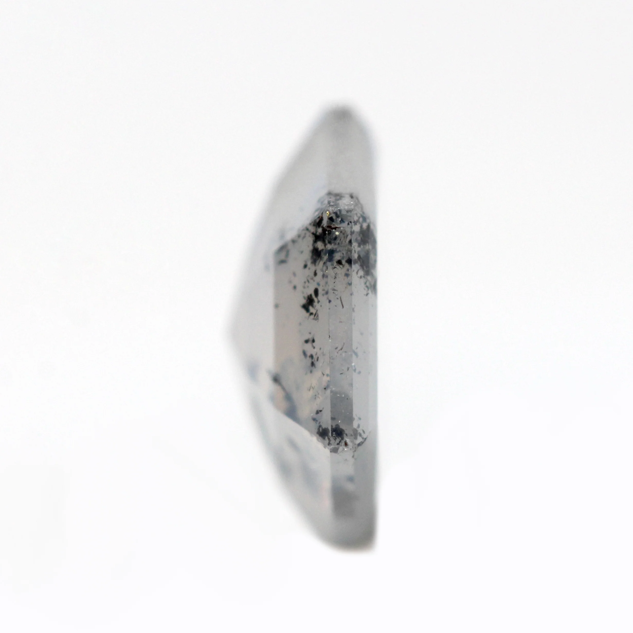 0.66 Carat Opalescent Gray Hexagon Salt and Pepper Diamond for Custom Work - Inventory Code SGH066 - Image 5