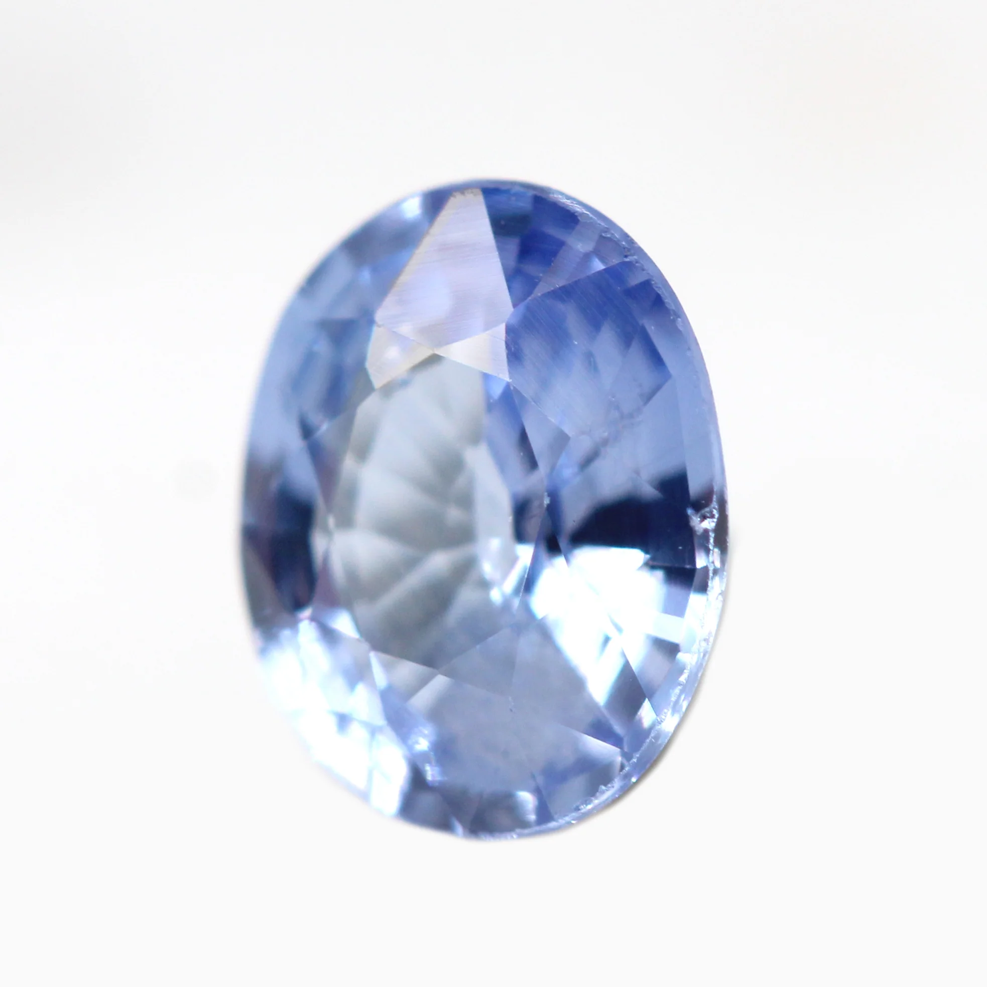 0.67 Carat Light Blue Oval Montana Sapphire for Custom Work - Inventory Code LBOS067 - Image 3