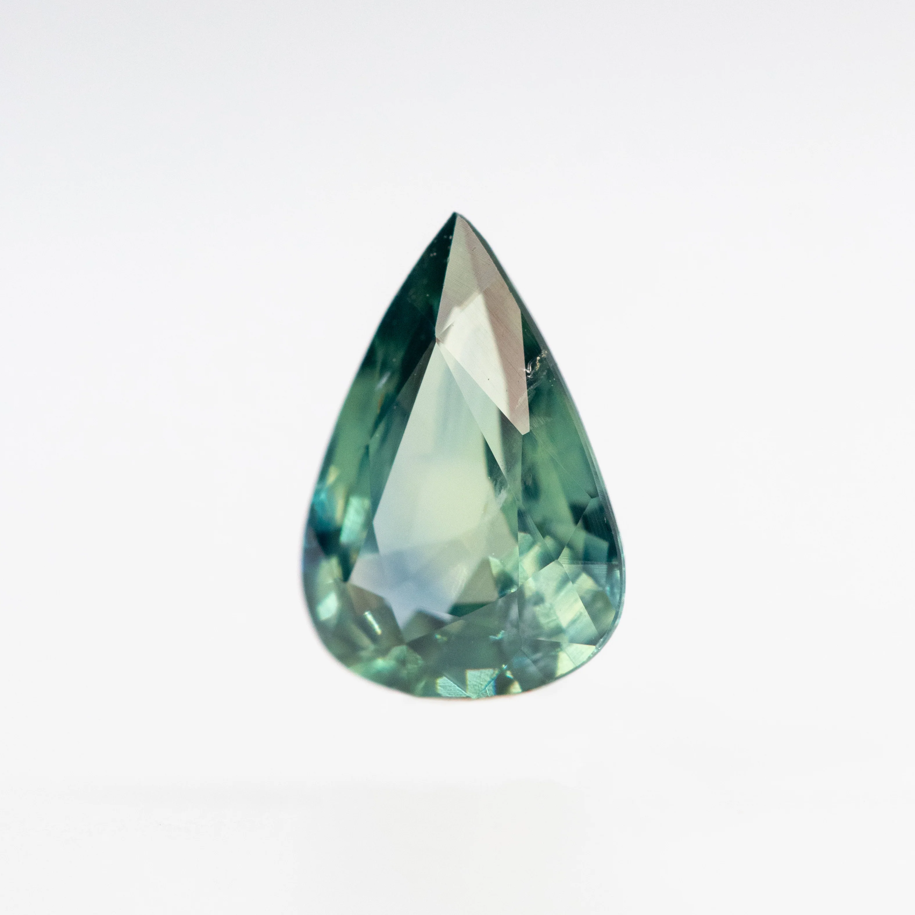 0.68 Carat Teal Pear Sapphire for Custom Work - Inventory Code TPS068 - Image 3
