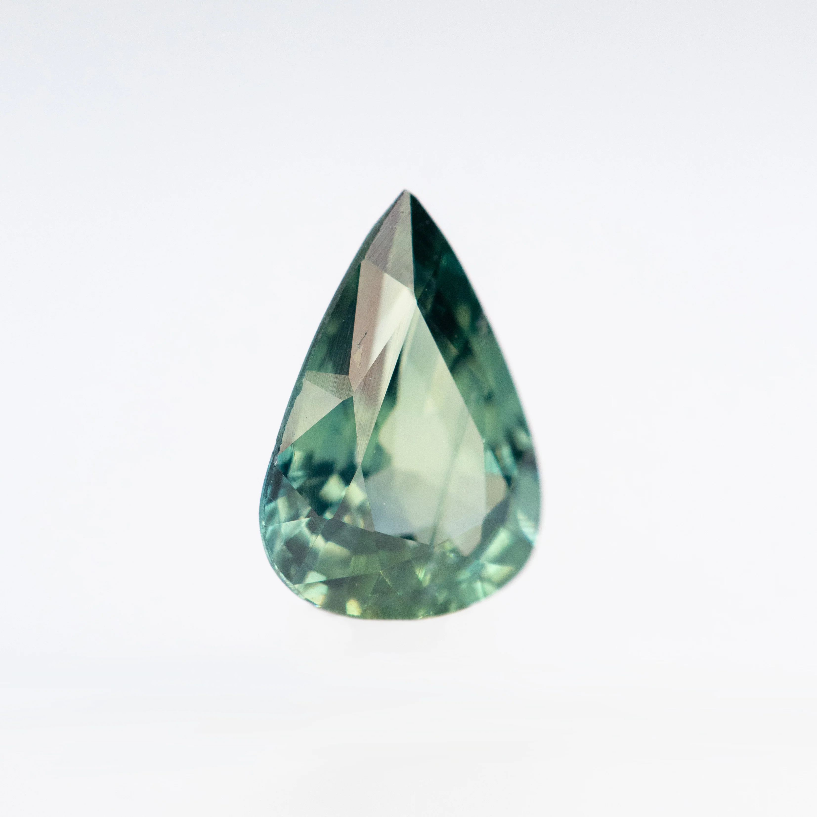 0.68 Carat Teal Pear Sapphire for Custom Work - Inventory Code TPS068 - Image 4
