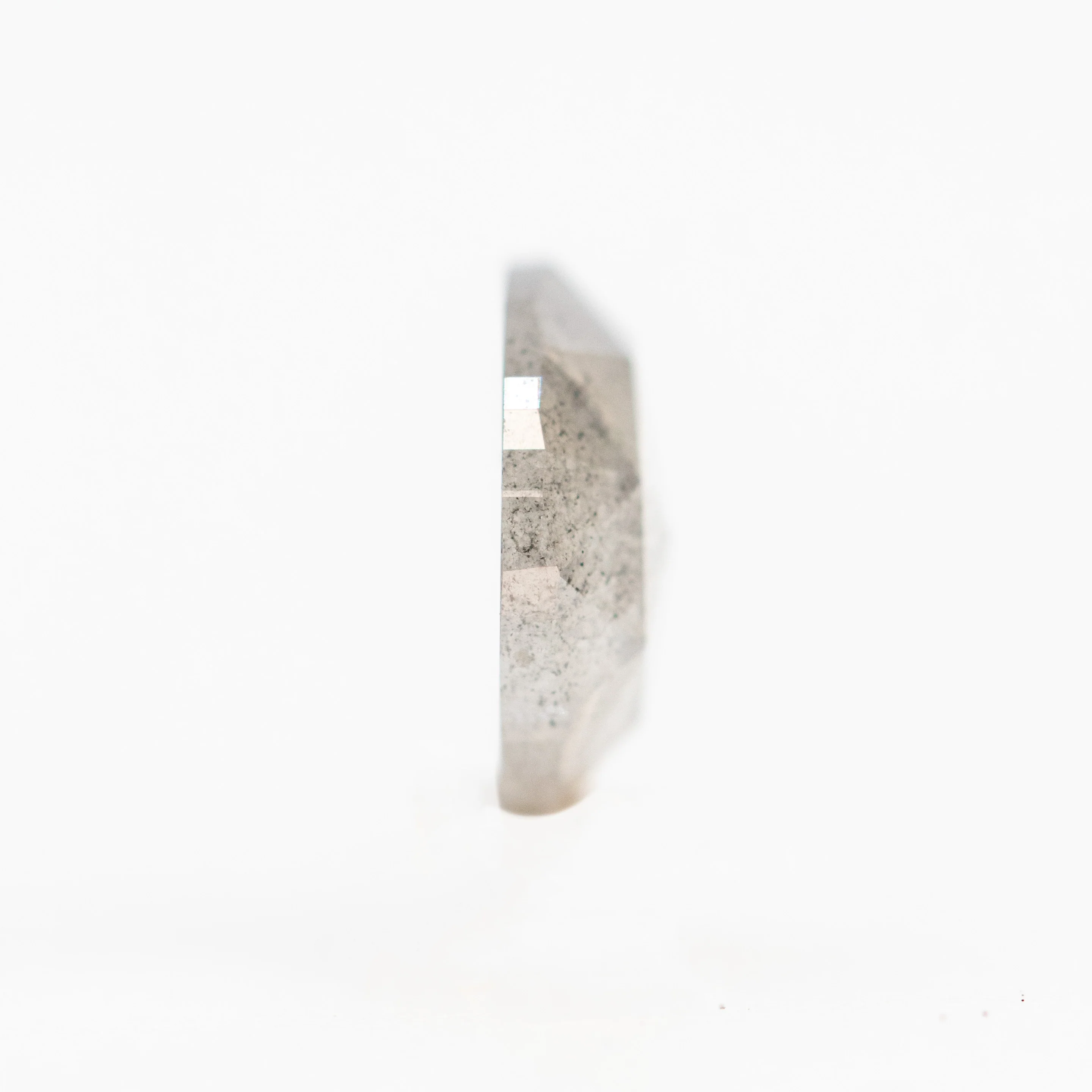 0.71 Carat Misty Gray Half Moon Salt and Pepper Diamond for Custom Work - Inventory Code MWH071 - Image 5