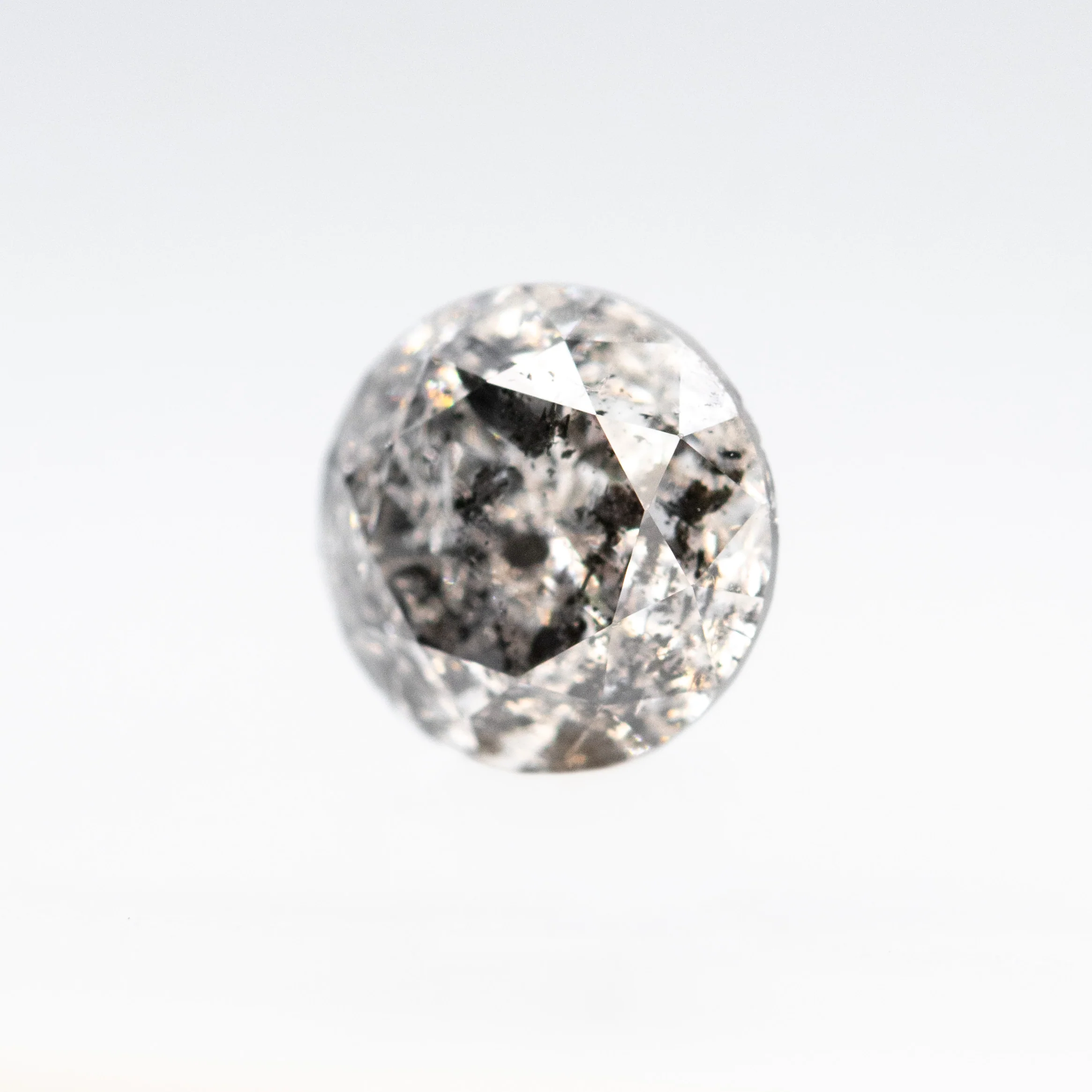 0.72 Carat Dark Gray Round Diamond for Custom Work - Inventory Code DSR072 - Image 3