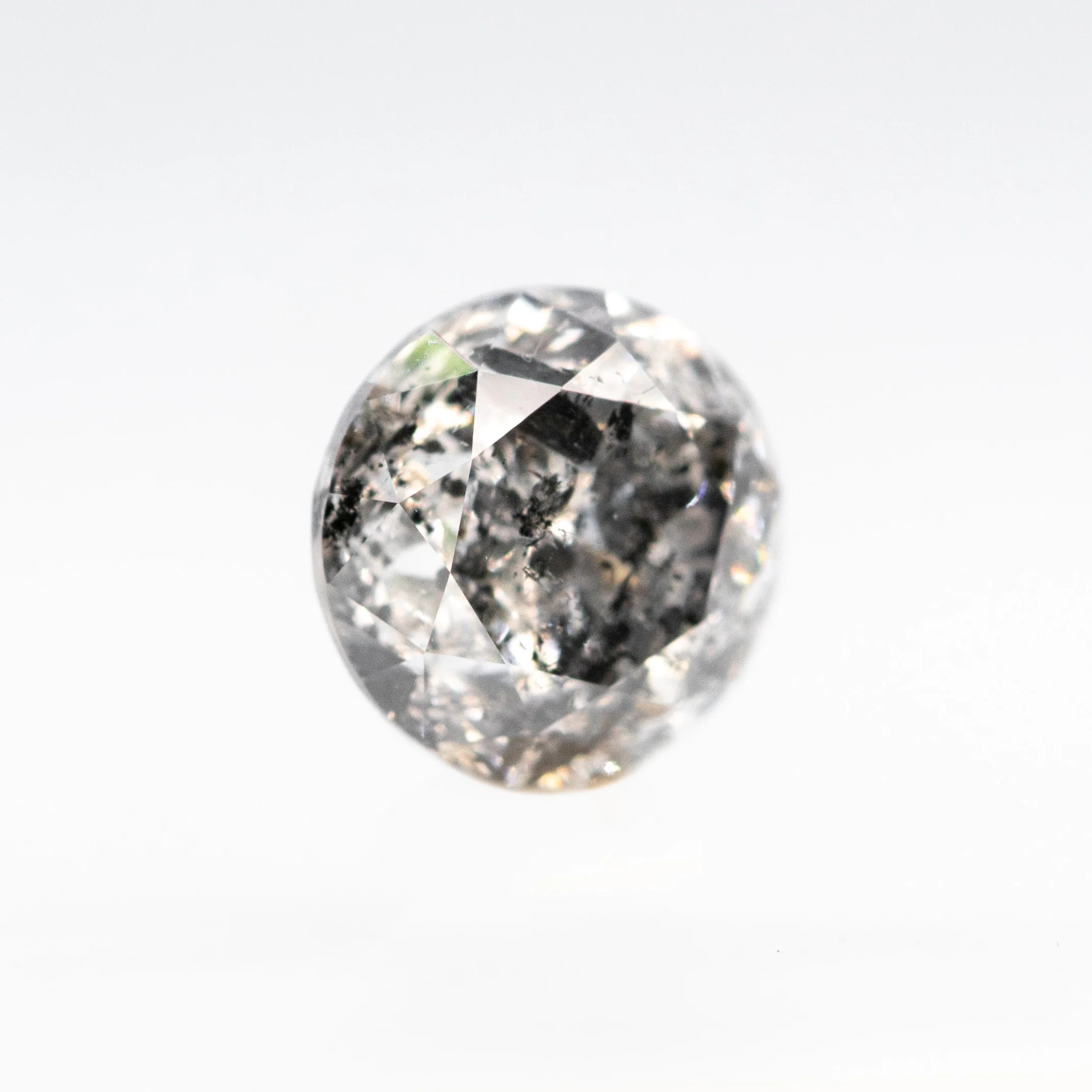 0.72 Carat Dark Gray Round Diamond for Custom Work - Inventory Code DSR072 - Image 4