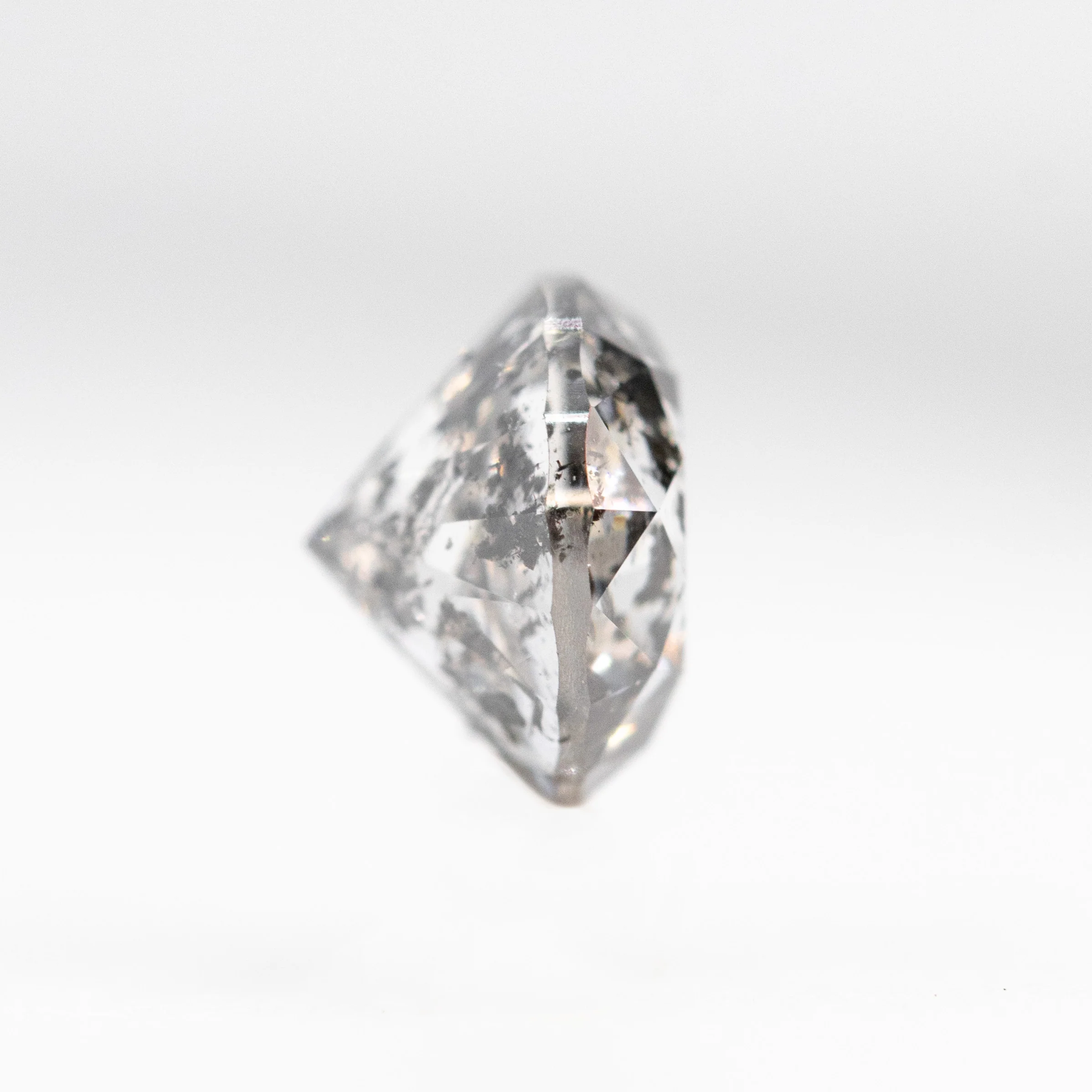 0.72 Carat Dark Gray Round Diamond for Custom Work - Inventory Code DSR072 - Image 5