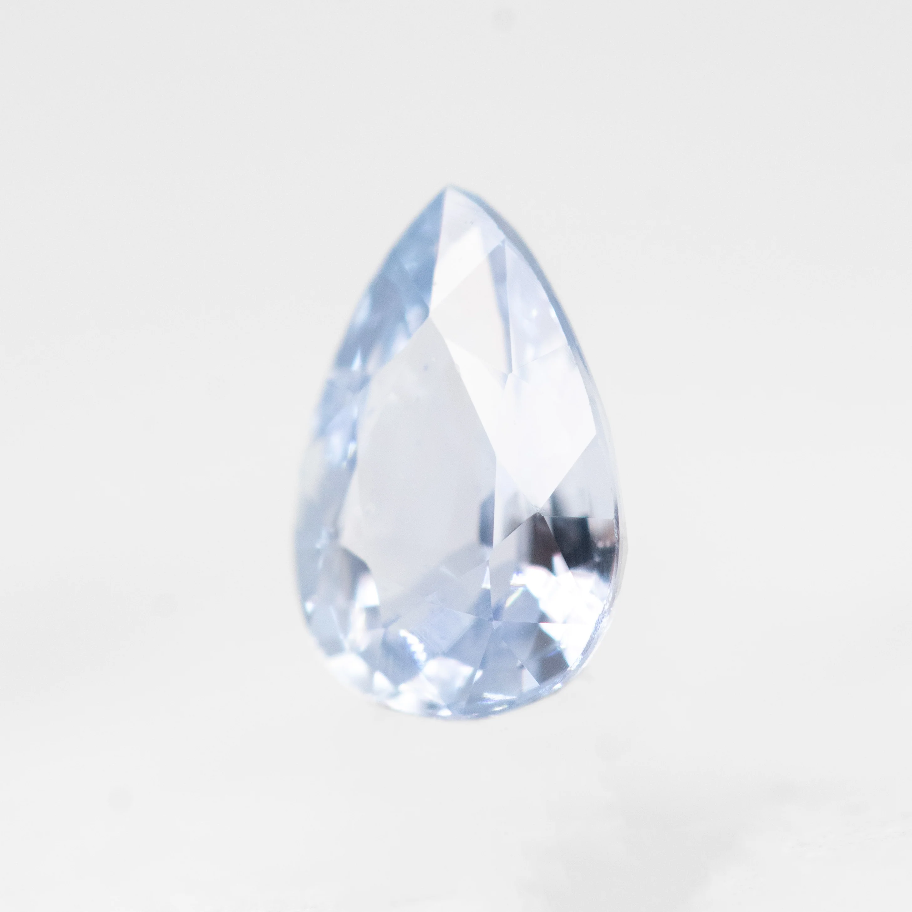 0.72 Carat Light Blue Pear Sapphire for Custom Work - Inventory Code BPS072 - Image 3