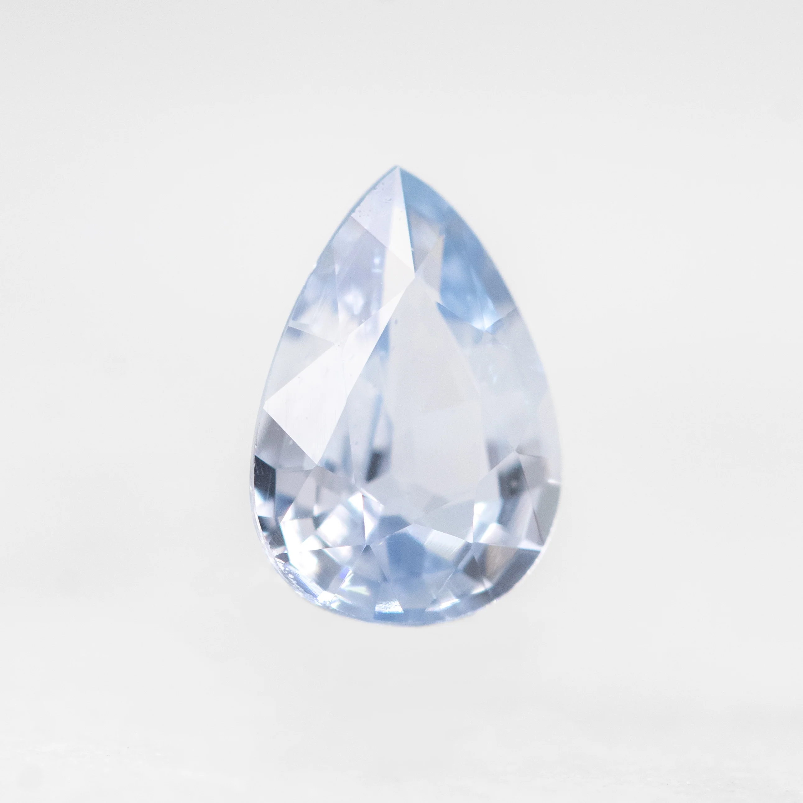 0.72 Carat Light Blue Pear Sapphire for Custom Work - Inventory Code BPS072 - Image 4