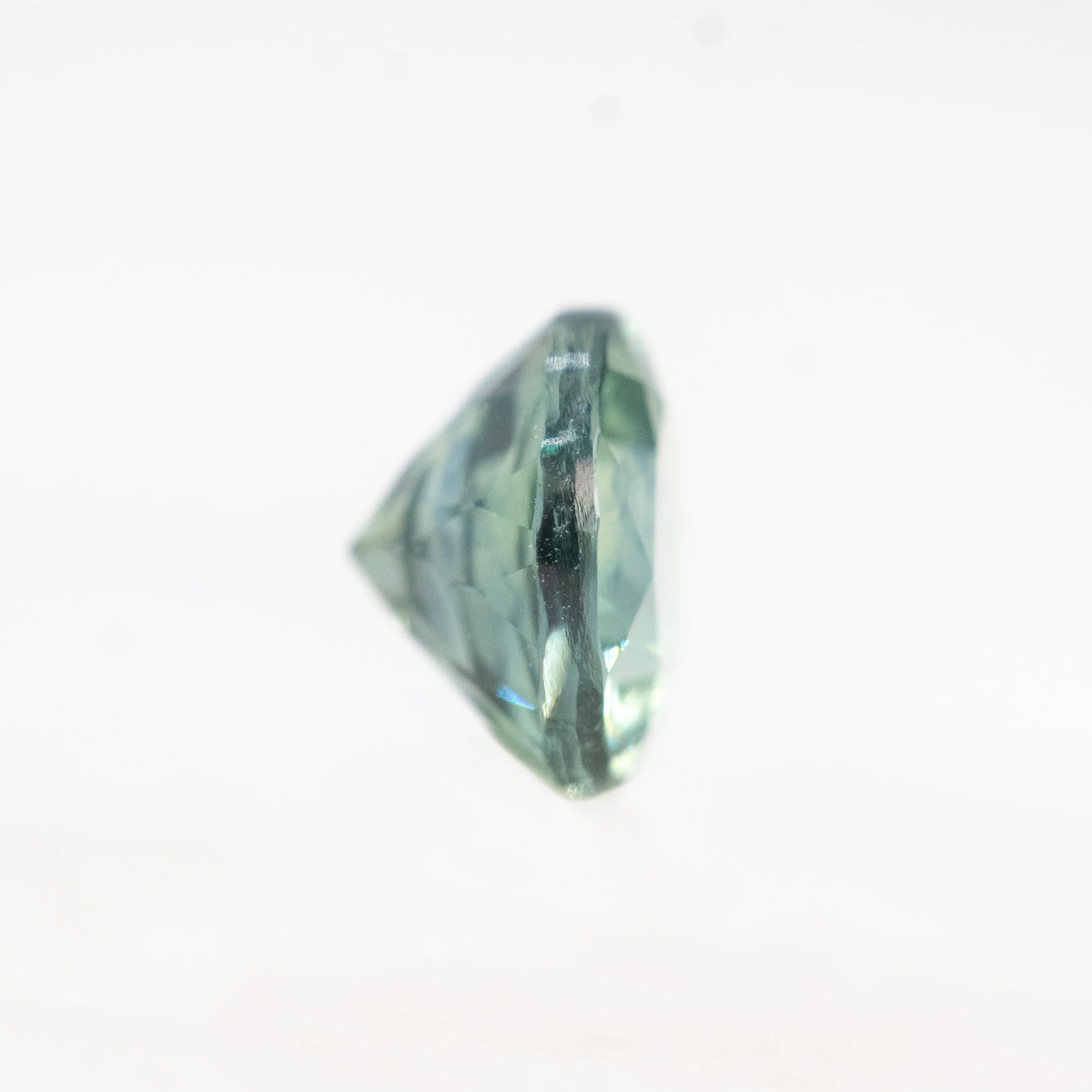 0.72 Carat Round Green Montana Sapphire for Custom Work - Inventory Code TGRS072 - Image 5