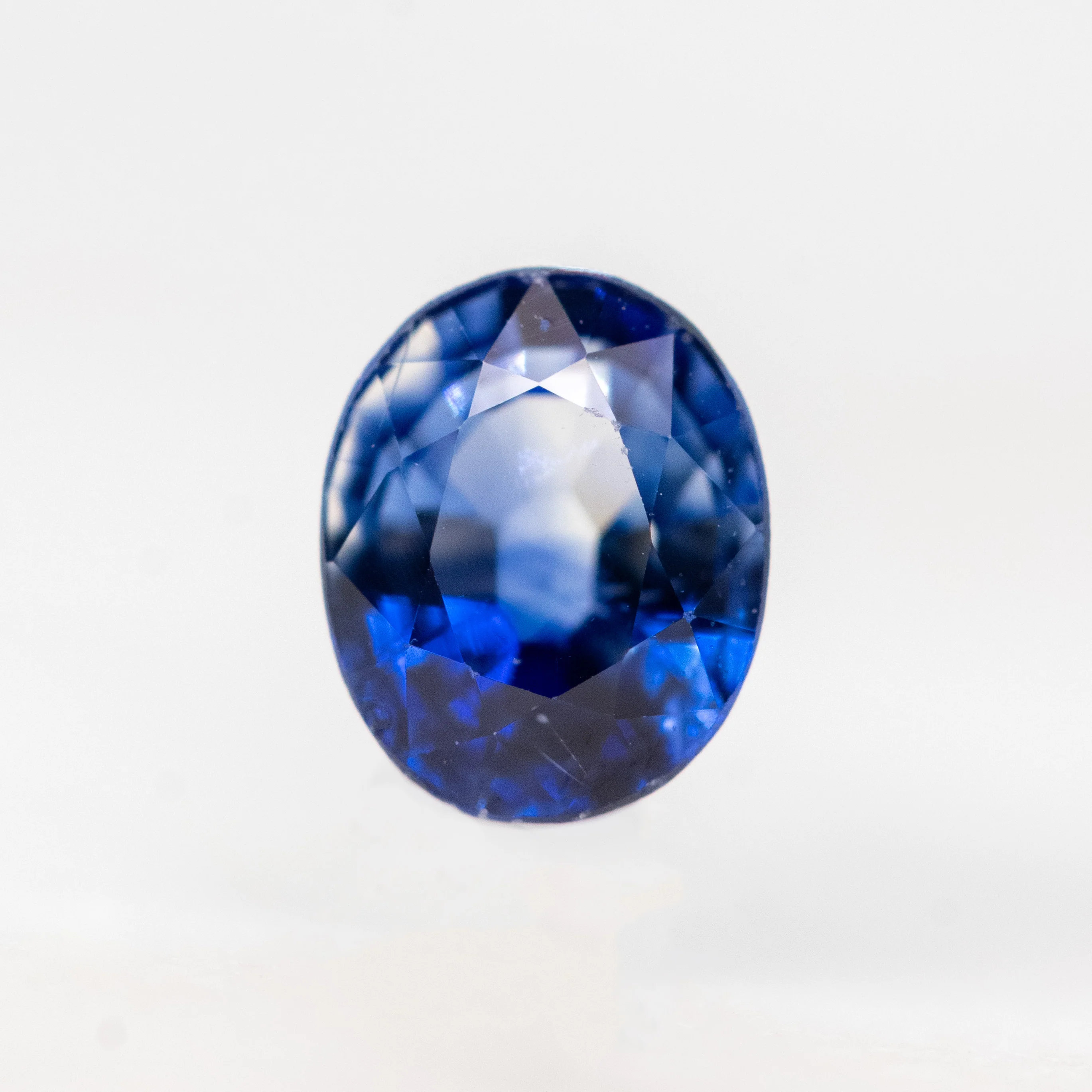 0.73 Carat Blue Oval Montana Sapphire for Custom Work - Inventory Code BOS073
