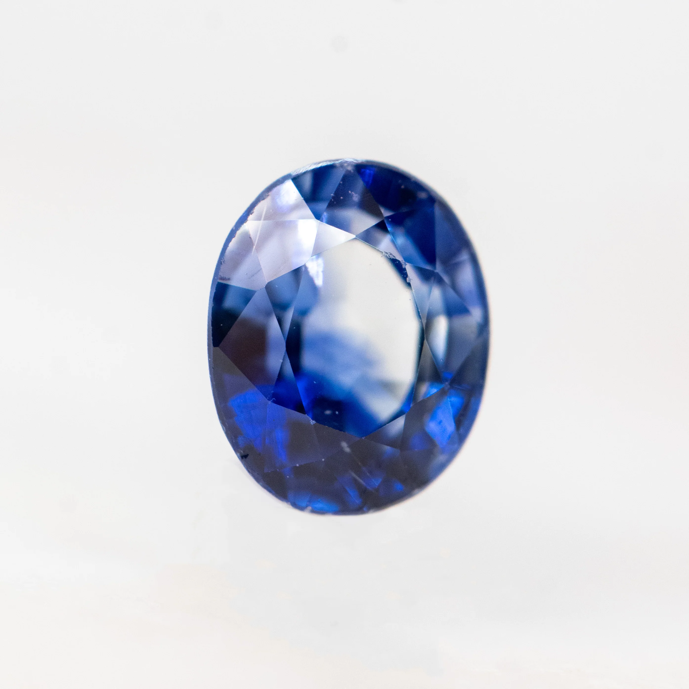 0.73 Carat Blue Oval Montana Sapphire for Custom Work - Inventory Code BOS073 - Image 3