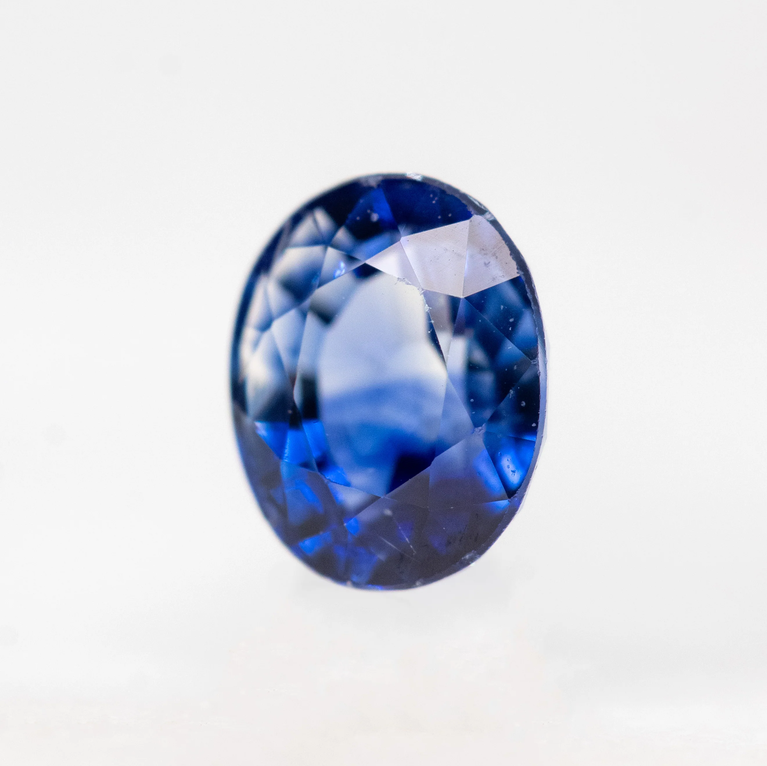 0.73 Carat Blue Oval Montana Sapphire for Custom Work - Inventory Code BOS073 - Image 4