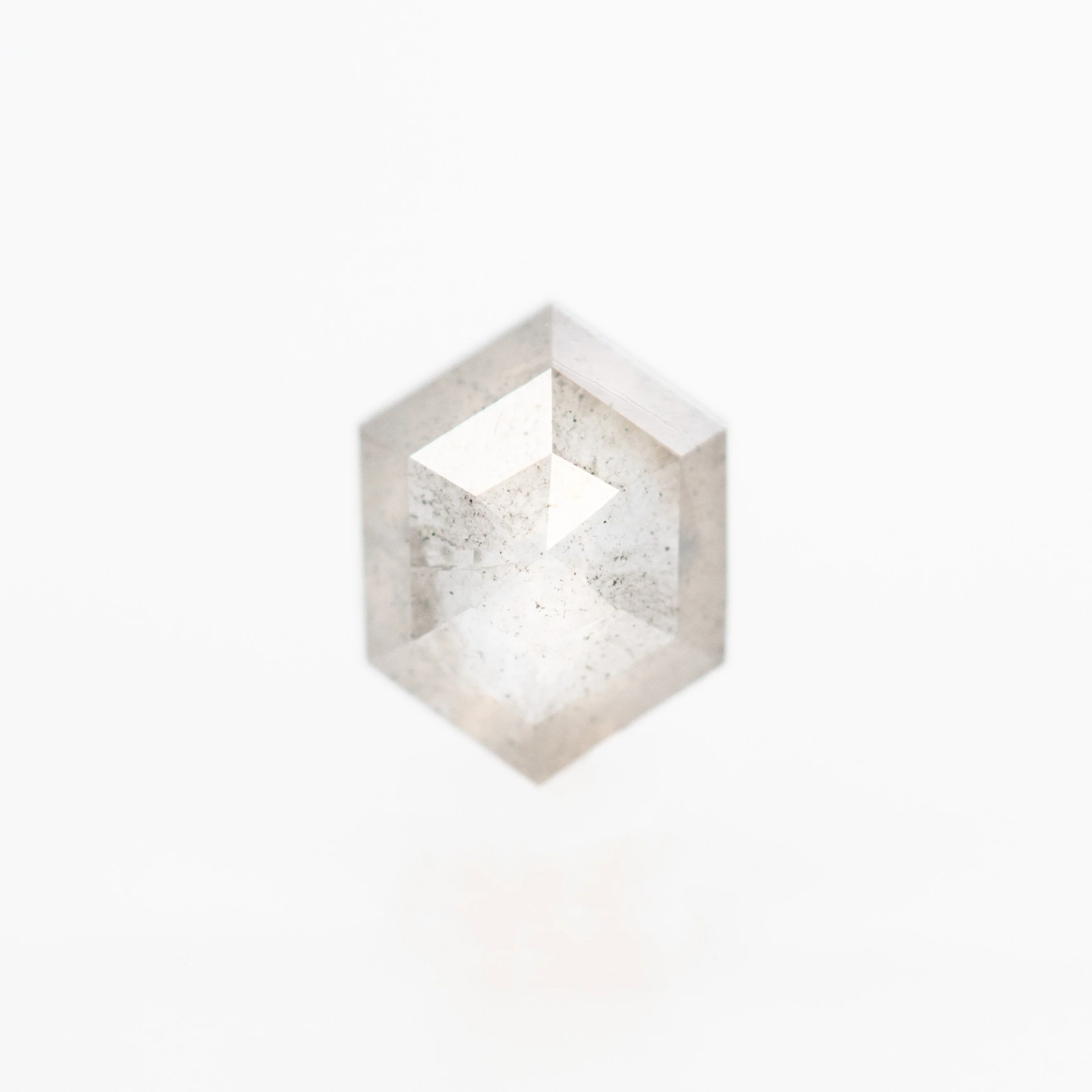 0.73 Carat Gray Hexagon Salt and Pepper Diamond for Custom Work - Inventory Code CCH073