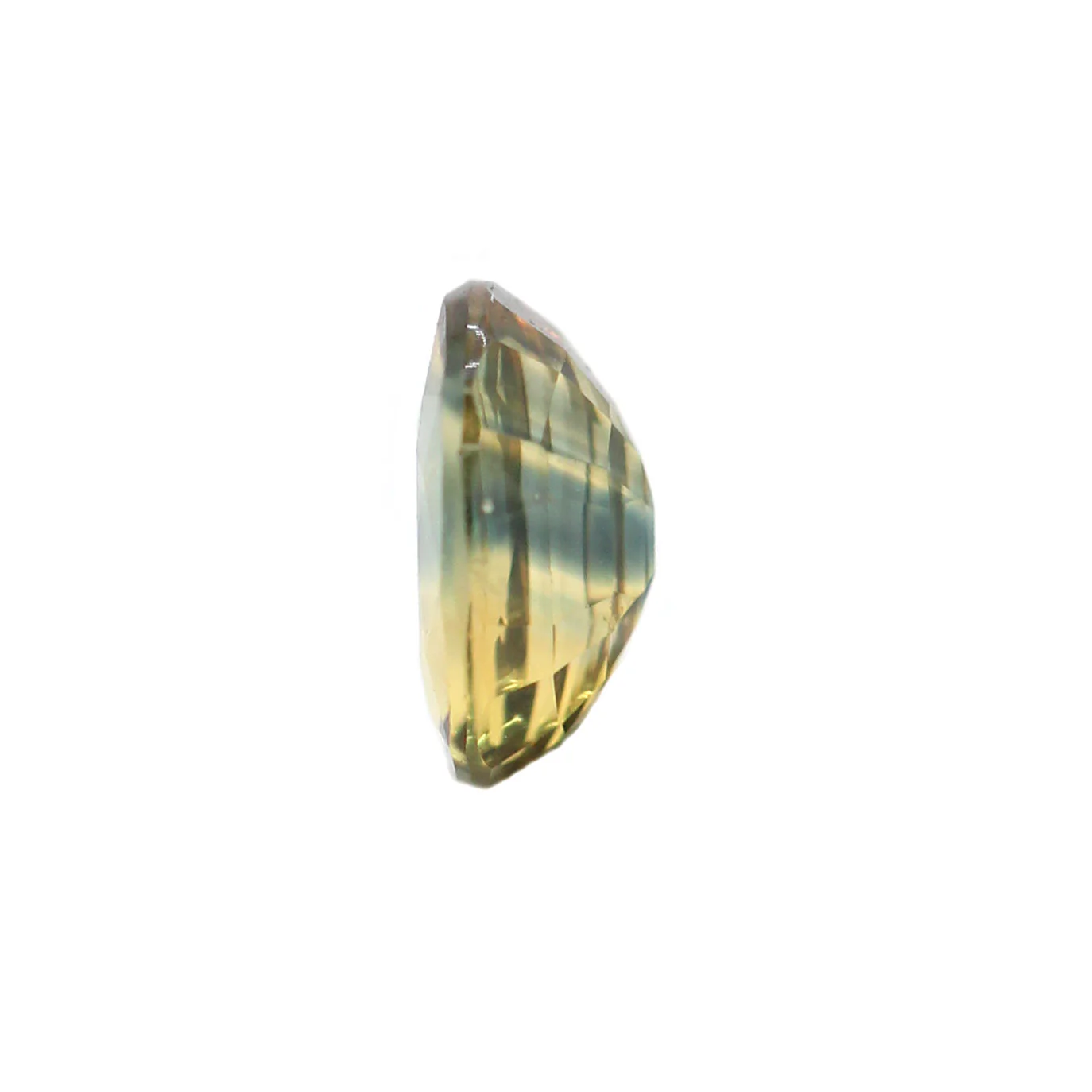 0.75 Carat Madagascar Bicolor Yellow and Blue Oval Sapphire for Custom Work - Inventory Code YBOS075 - Image 5