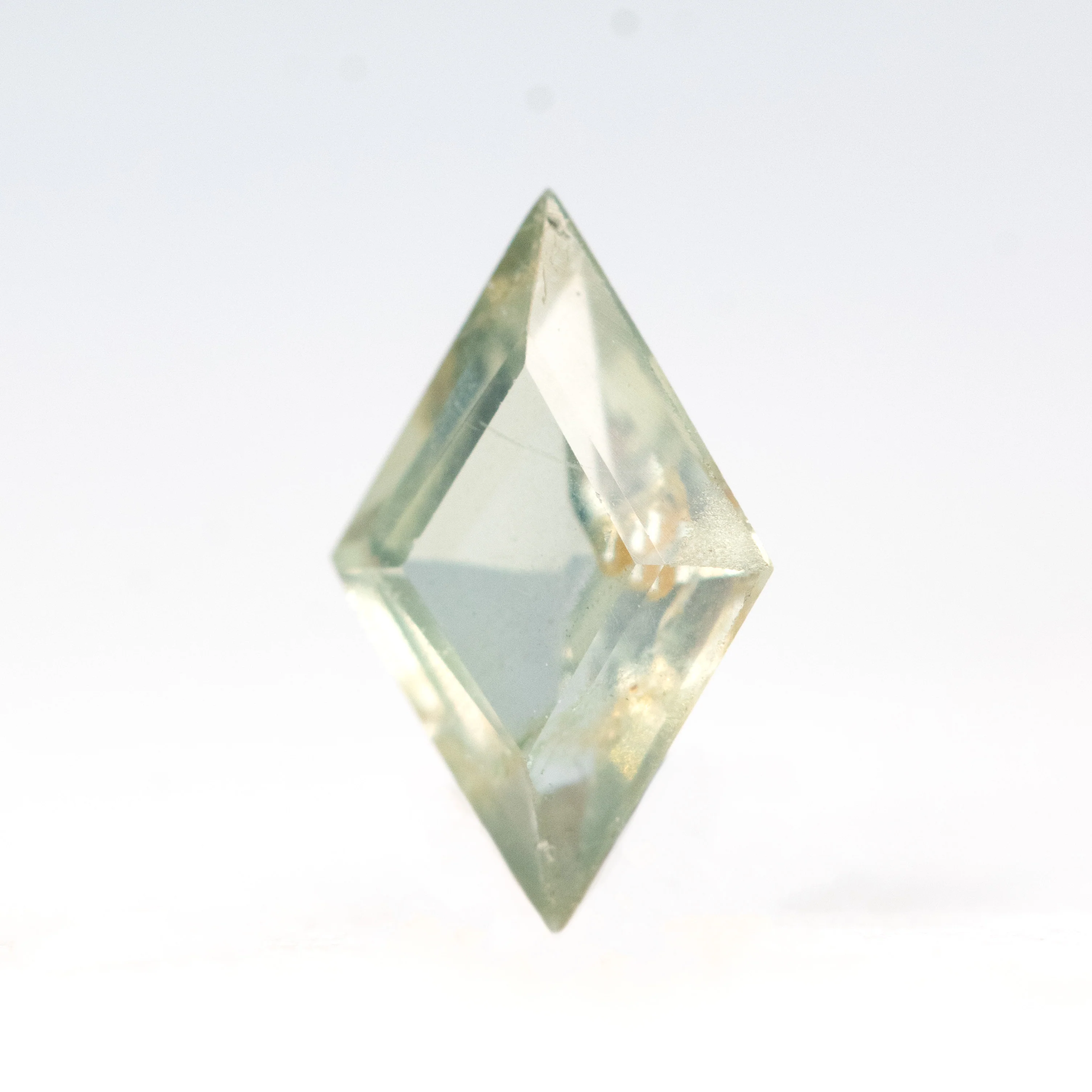 0.78 Carat Light Green Lozenge Sapphire for Custom Work - Inventory Code GLS078 - Image 3