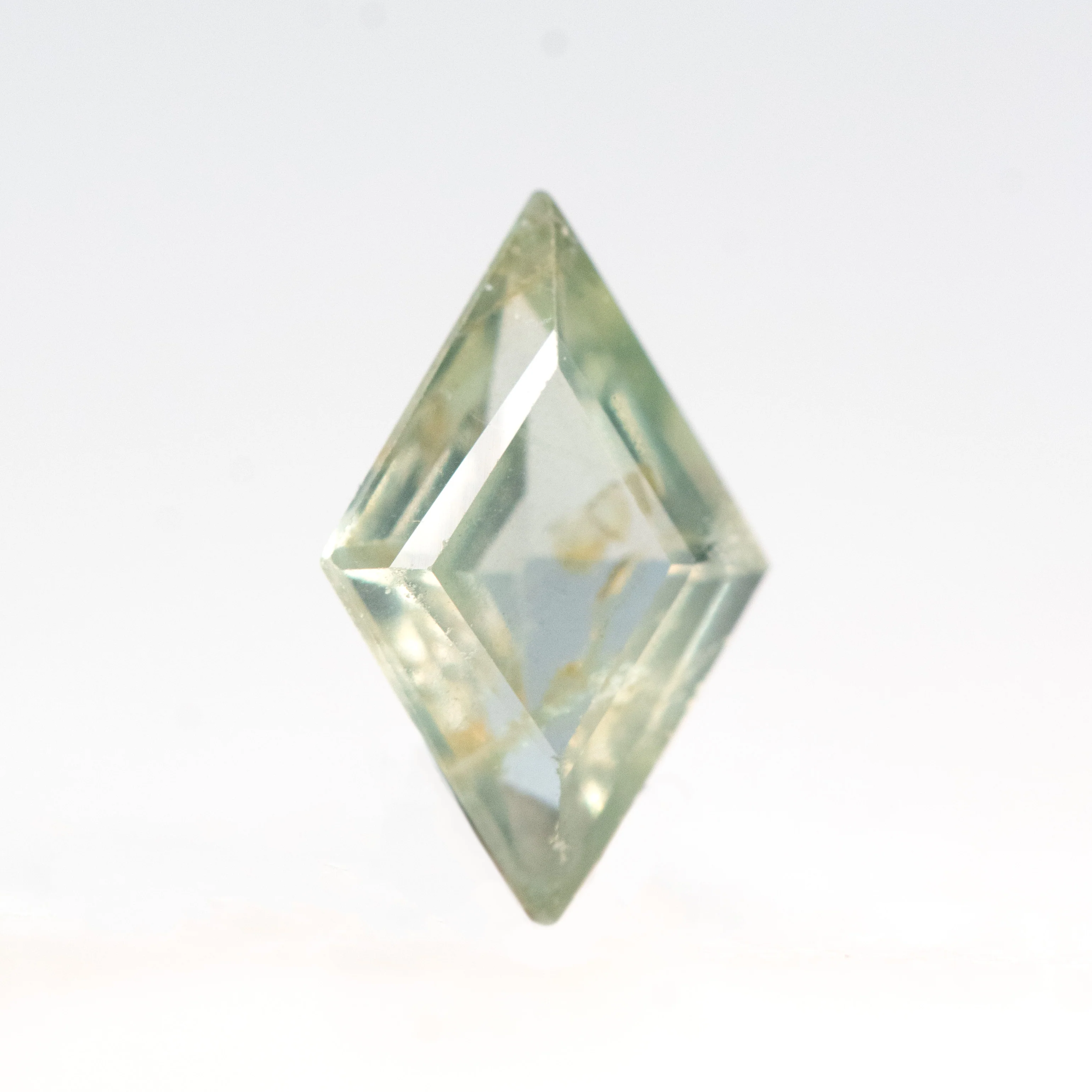 0.78 Carat Light Green Lozenge Sapphire for Custom Work - Inventory Code GLS078 - Image 4
