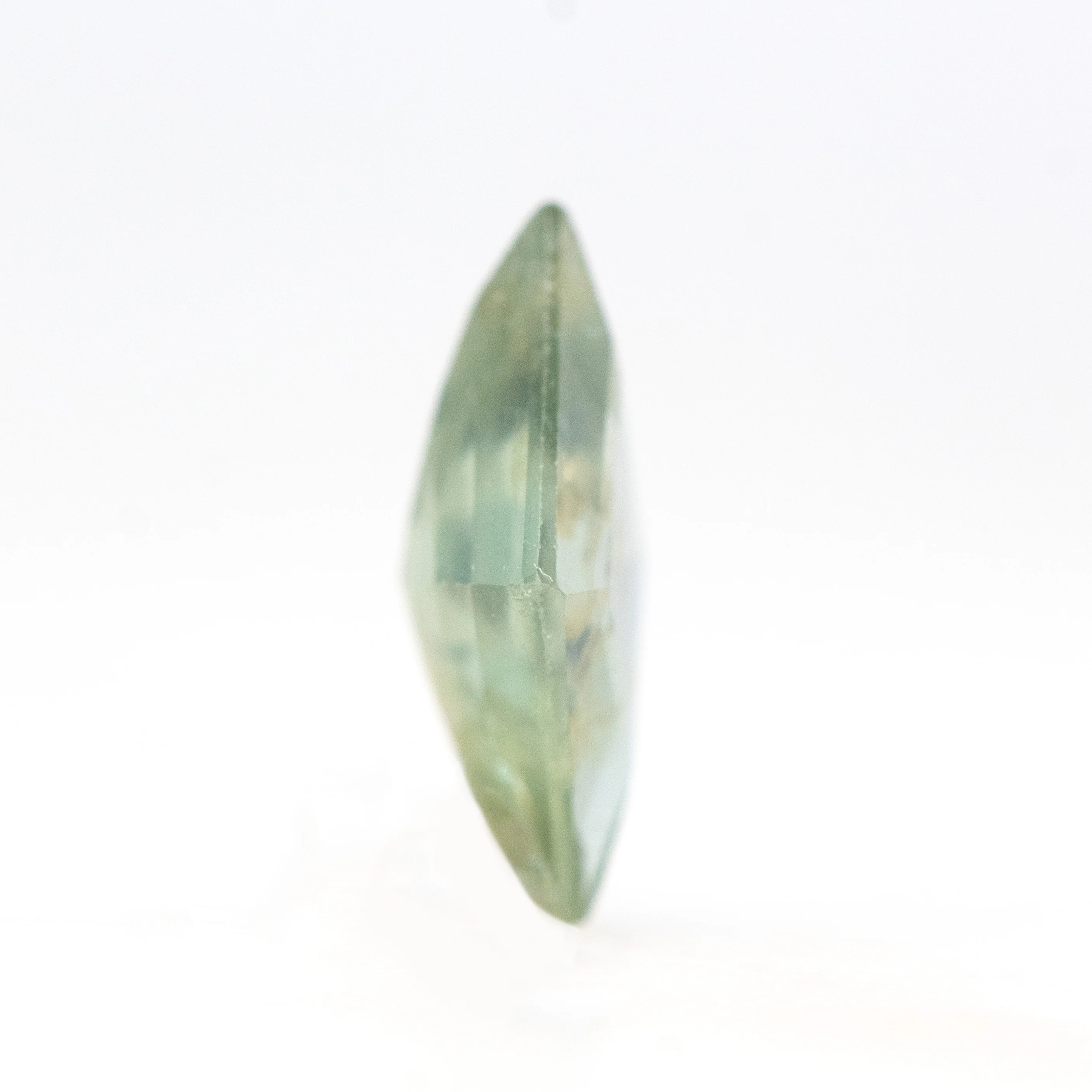 0.78 Carat Light Green Lozenge Sapphire for Custom Work - Inventory Code GLS078 - Image 5