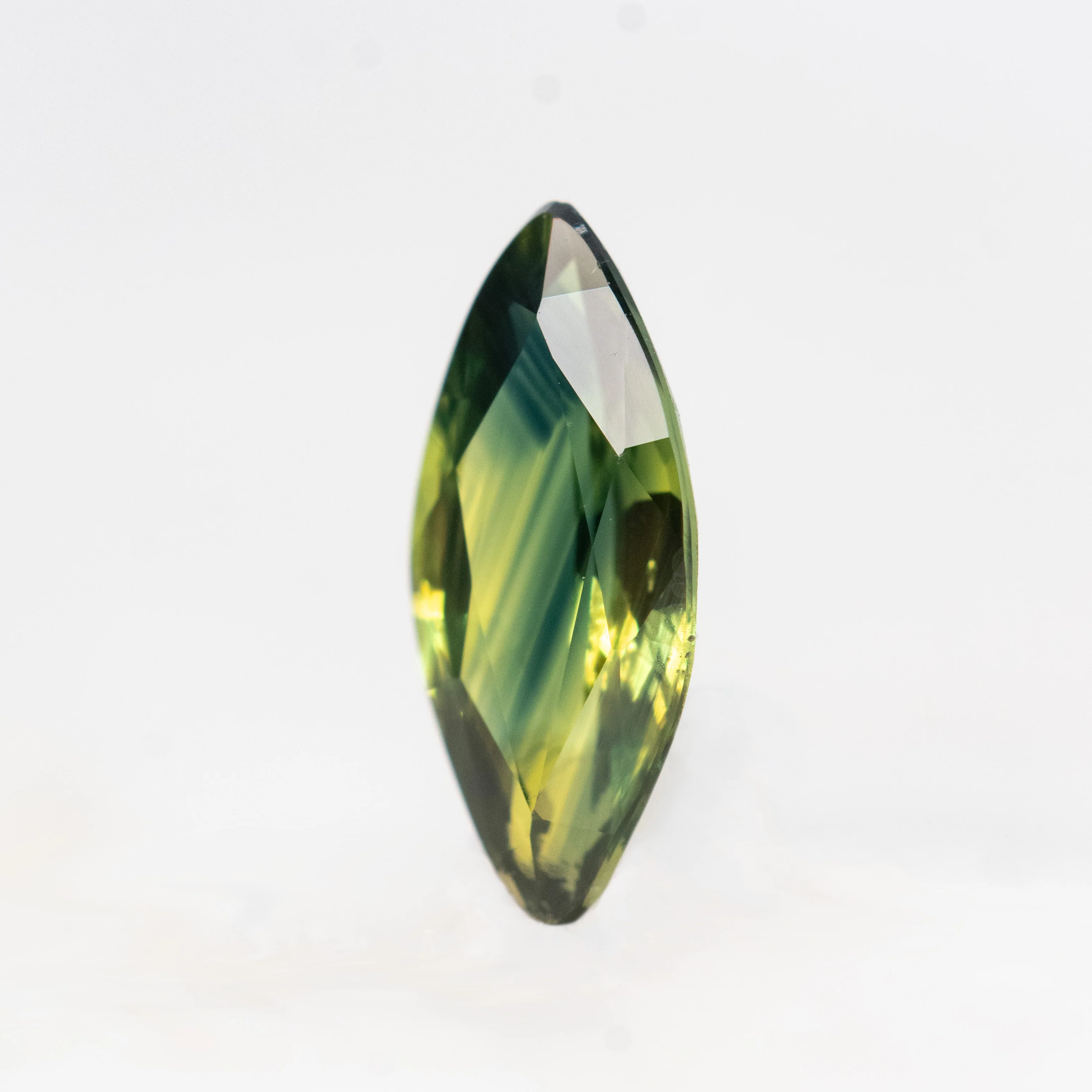 0.78 Carat Green Marquise Sapphire for Custom Work - Inventory Code GMS078 - Image 3