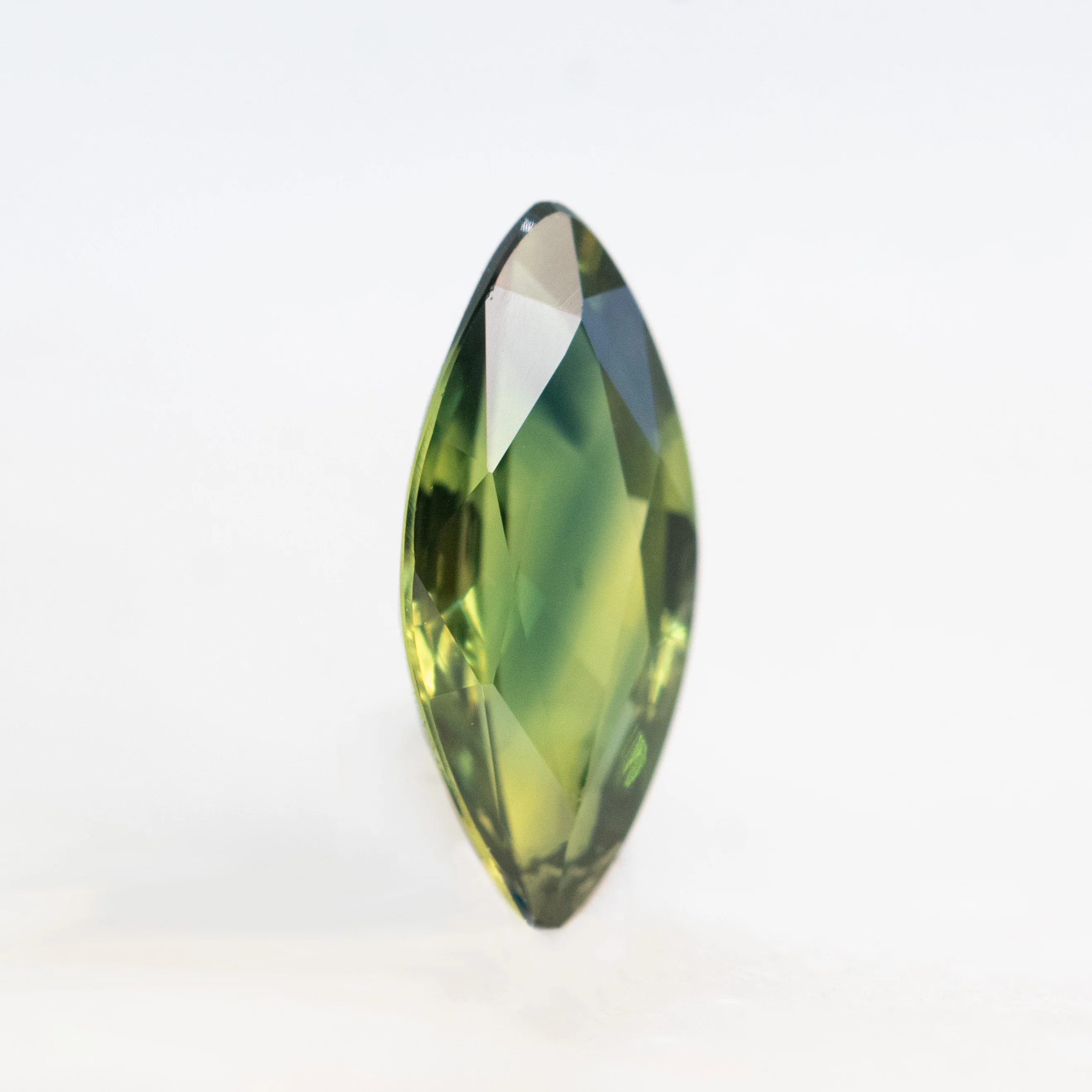 0.78 Carat Green Marquise Sapphire for Custom Work - Inventory Code GMS078 - Image 4