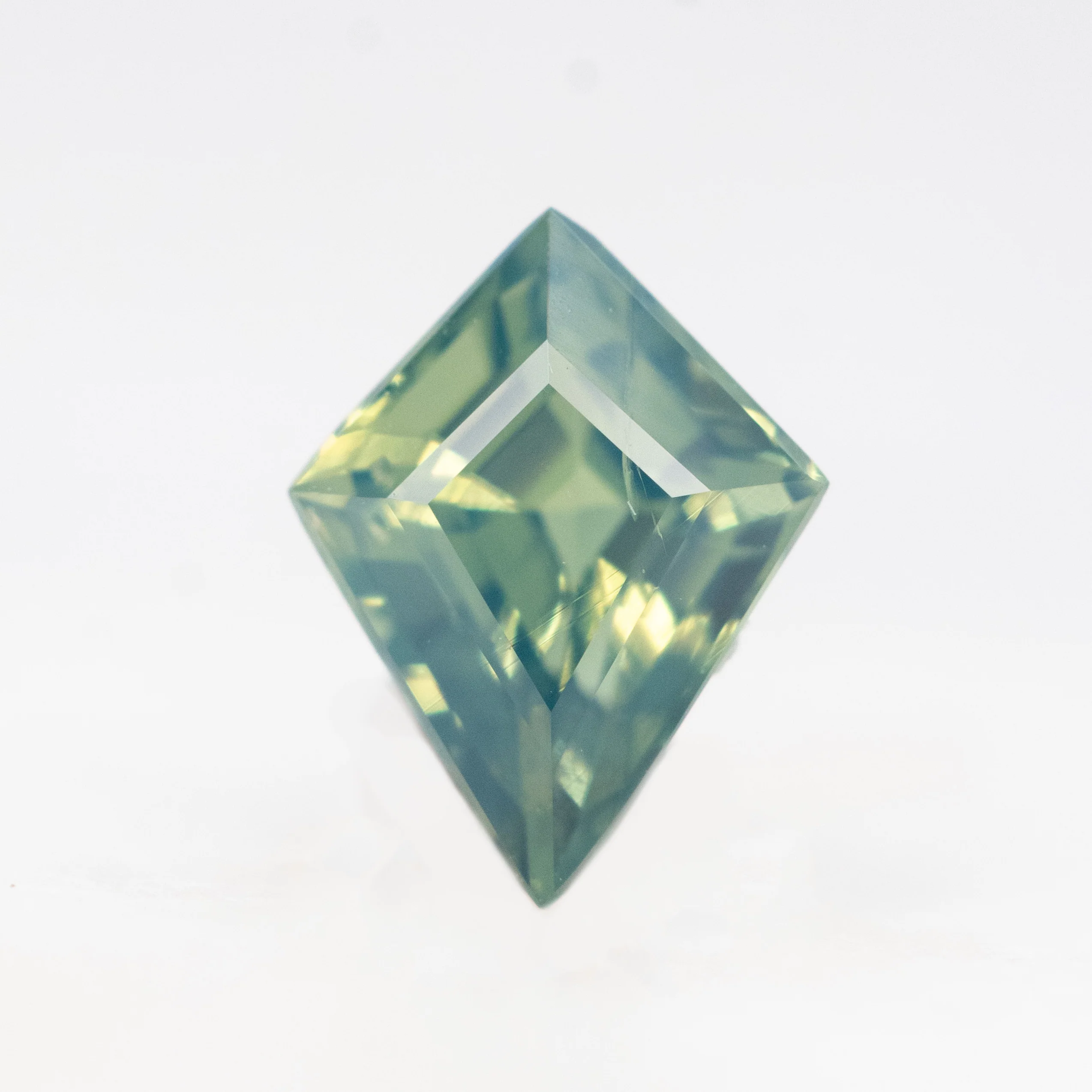 0.79 Carat Light Teal Kite Sapphire for Custom Work - Inventory Code TKS079