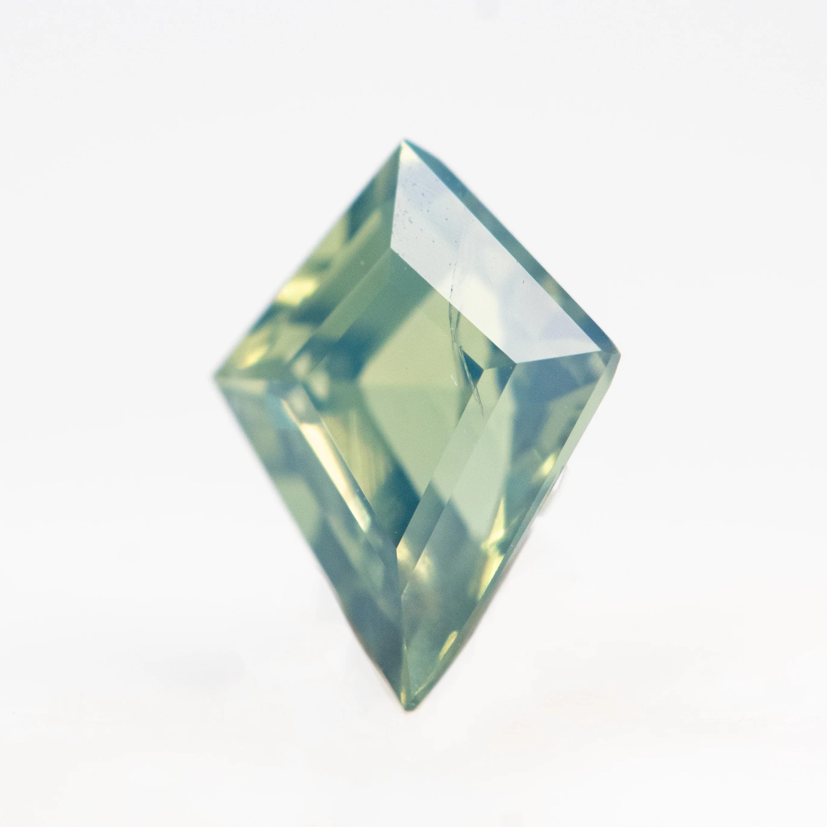 0.79 Carat Light Teal Kite Sapphire for Custom Work - Inventory Code TKS079 - Image 3