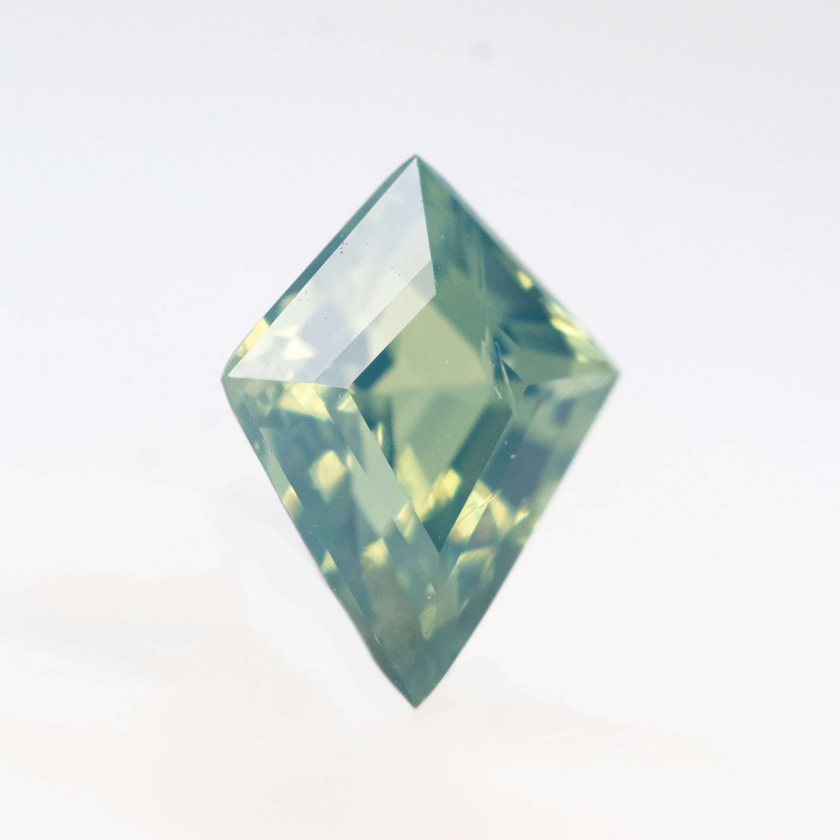 0.79 Carat Light Teal Kite Sapphire for Custom Work - Inventory Code TKS079 - Image 4