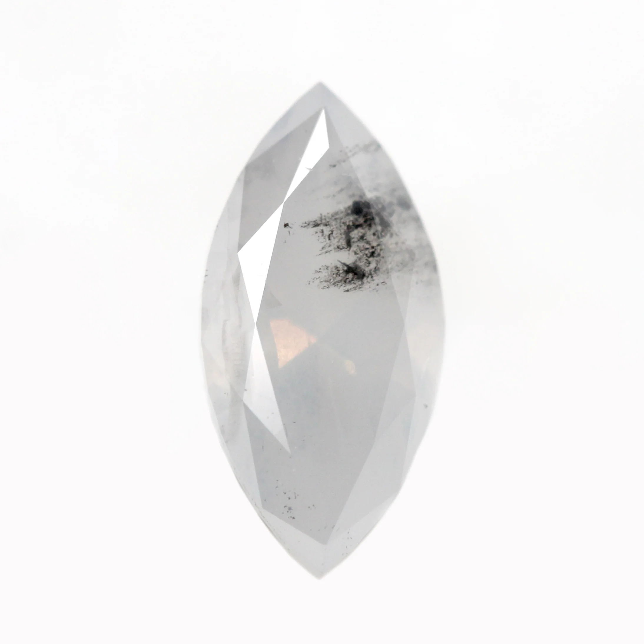 0.80 Carat Misty Gray Marquise Salt and Pepper Diamond for Custom Work - Inventory Code MGM080 - Image 3