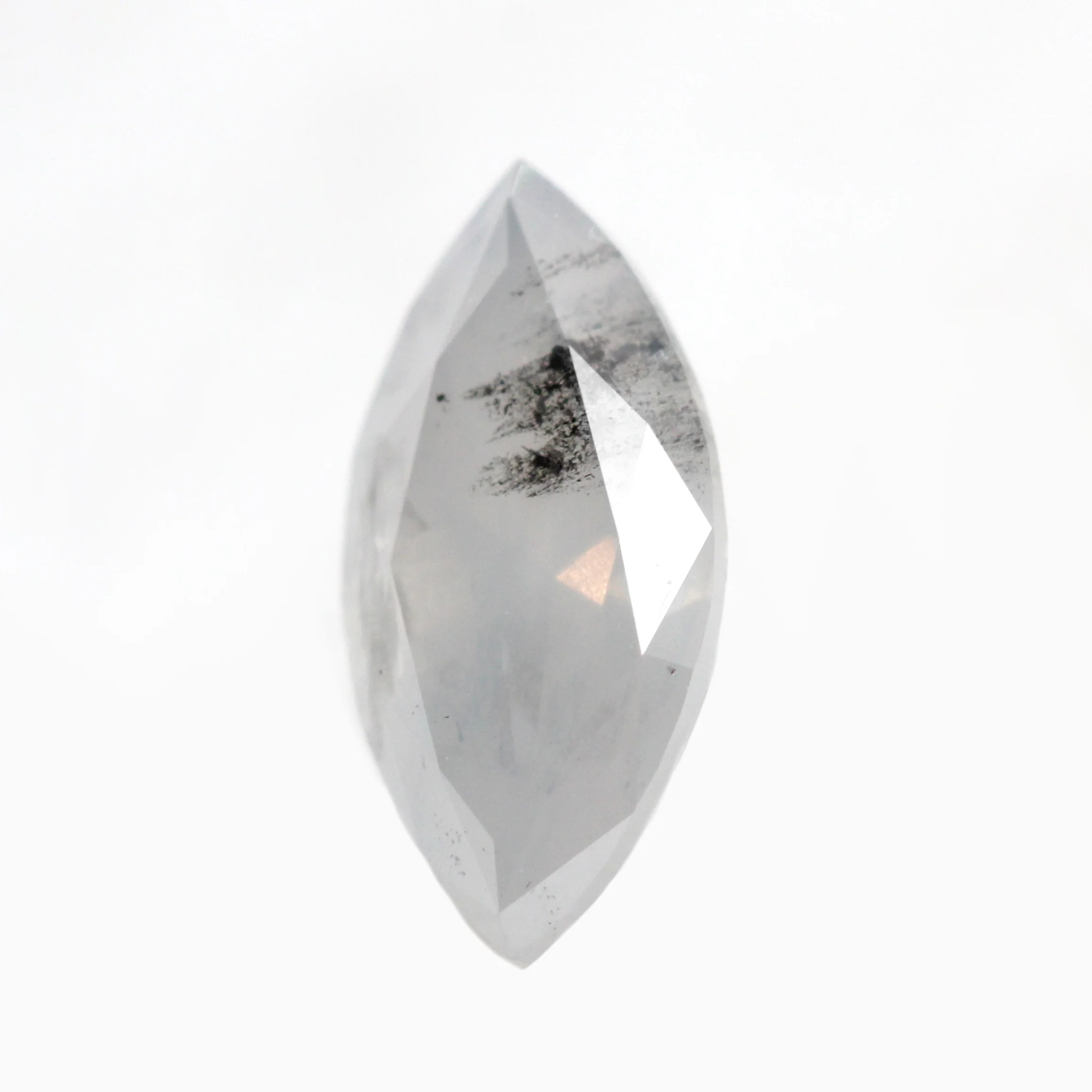 0.80 Carat Misty Gray Marquise Salt and Pepper Diamond for Custom Work - Inventory Code MGM080 - Image 4