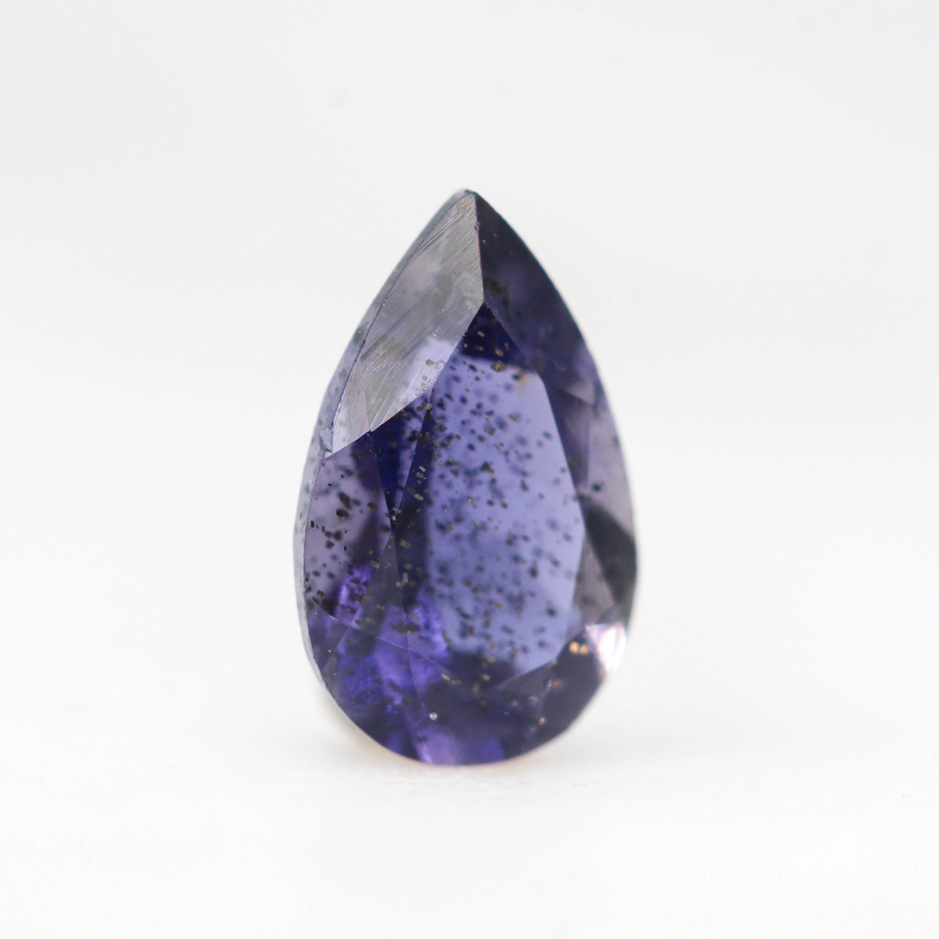 0.80 Carat Purple Pear Iolite for Custom Work - Inventory Code PPI080 - Image 3