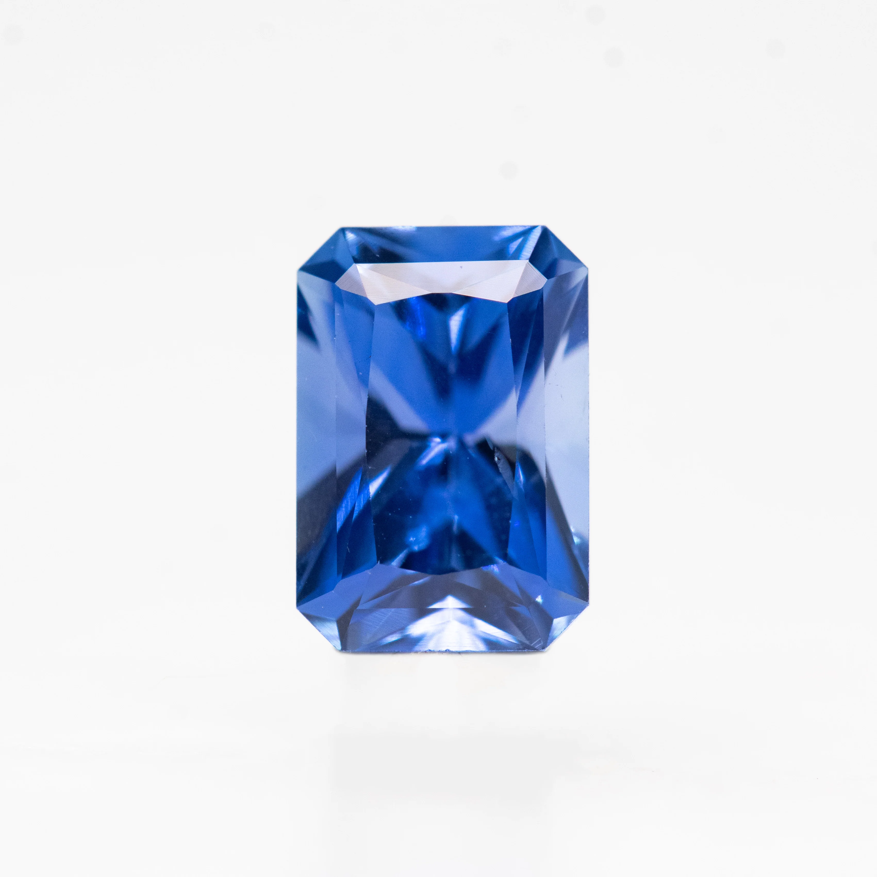 0.80 Carat Radiant Cut Cornflower Blue Sapphire for Custom Work - Inventory Code BRS080