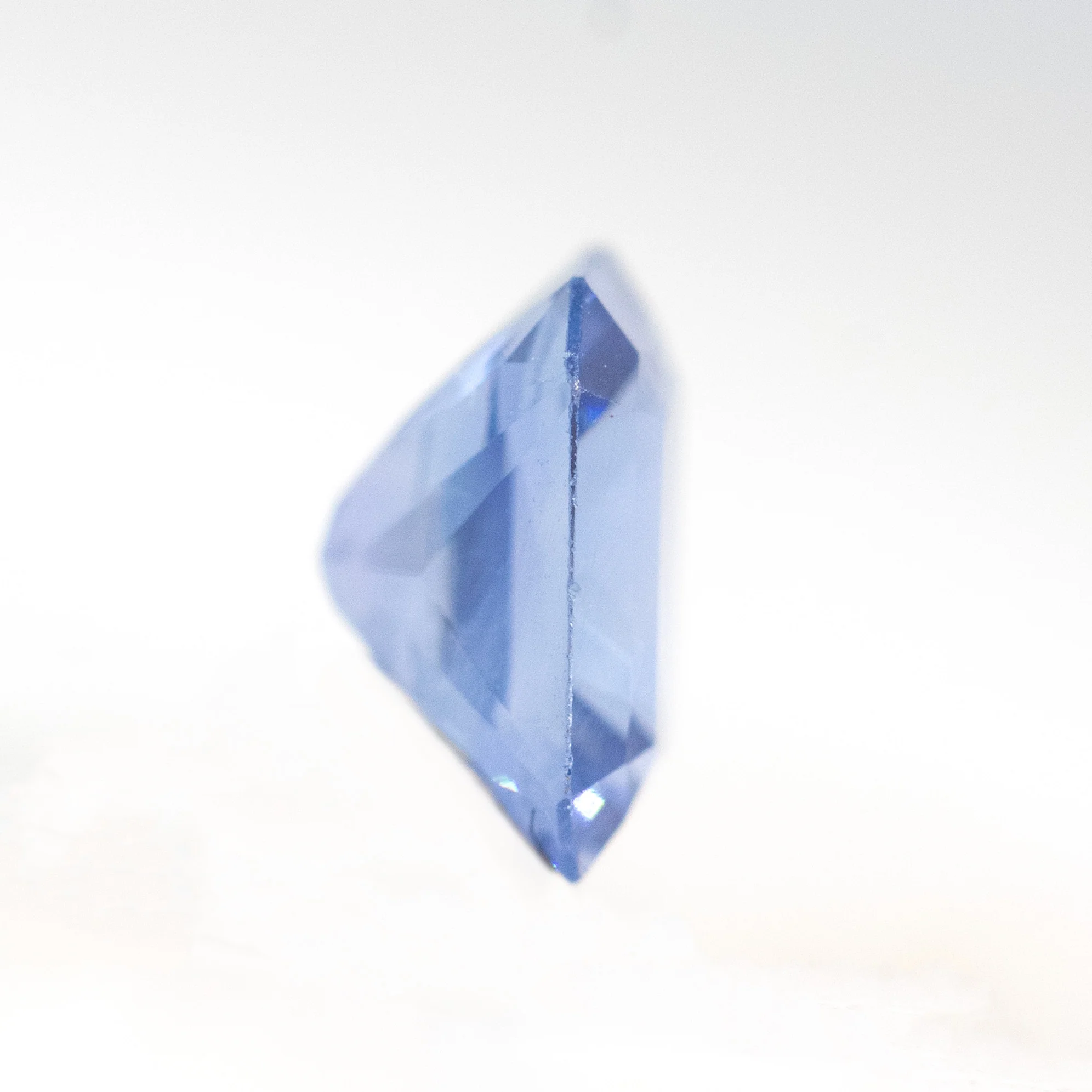 0.81 Carat Radiant Cut Cornflower Blue Sapphire for Custom Work - Inventory Code RCBS081 - Image 5