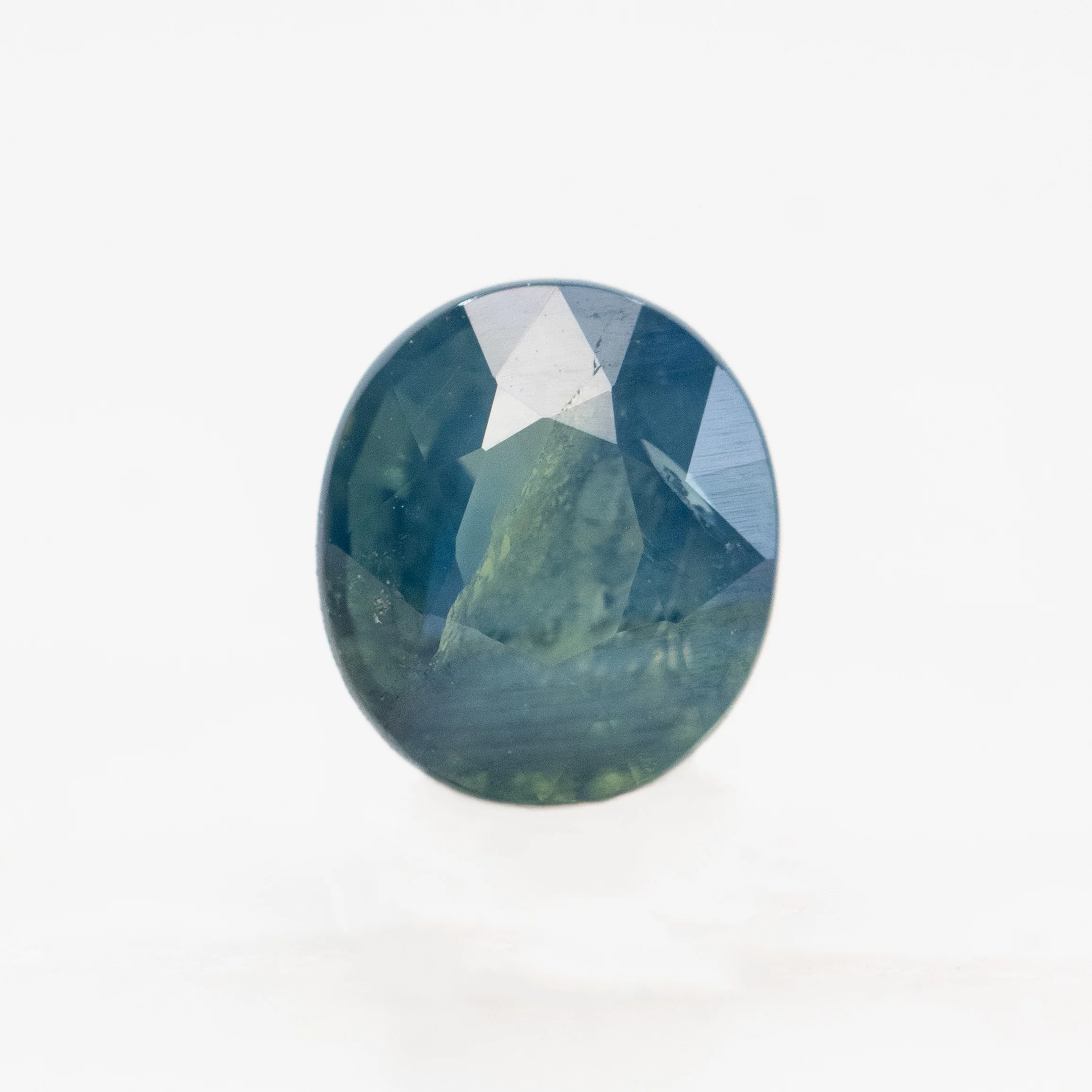0.85 Carat Teal Oval Sapphire for Custom Work - Inventory Code TOS085