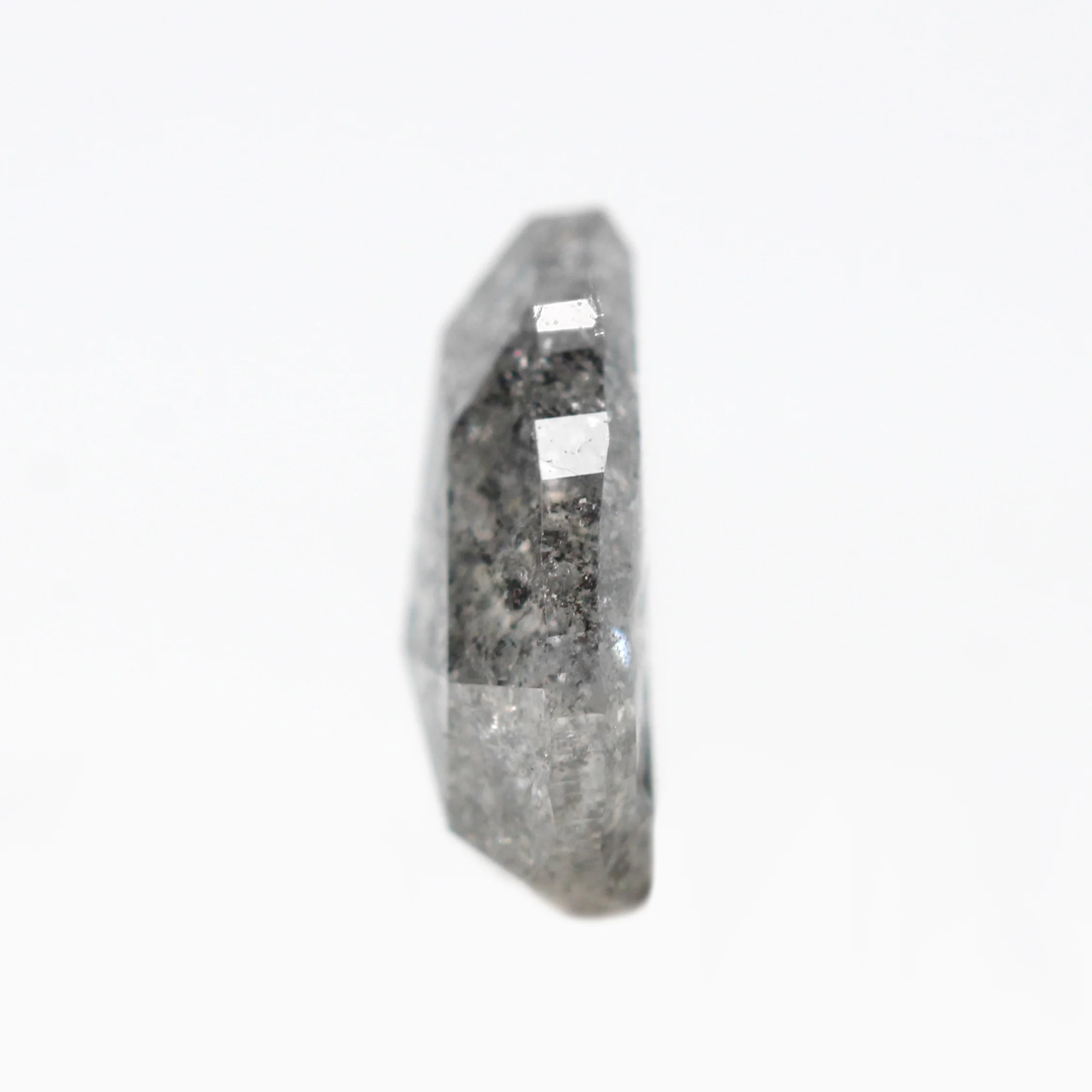 0.86 Carat Gray Pear Salt and Pepper Diamond for Custom Work - Inventory Code SGP086 - Image 5