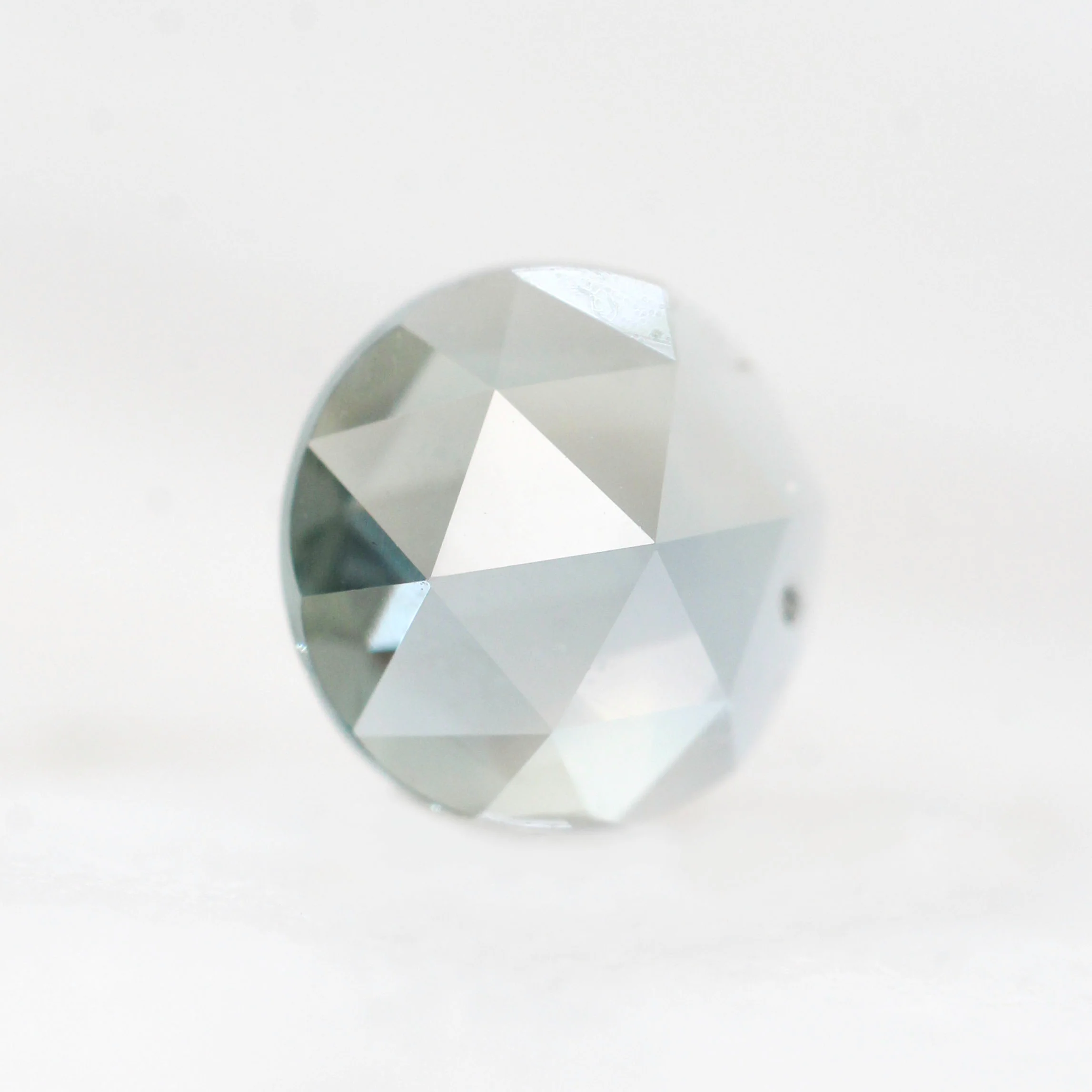 0.90 Carat Clear Blue Round Montana Sapphire for Custom Work - Inventory Code CBRS090 - Image 4