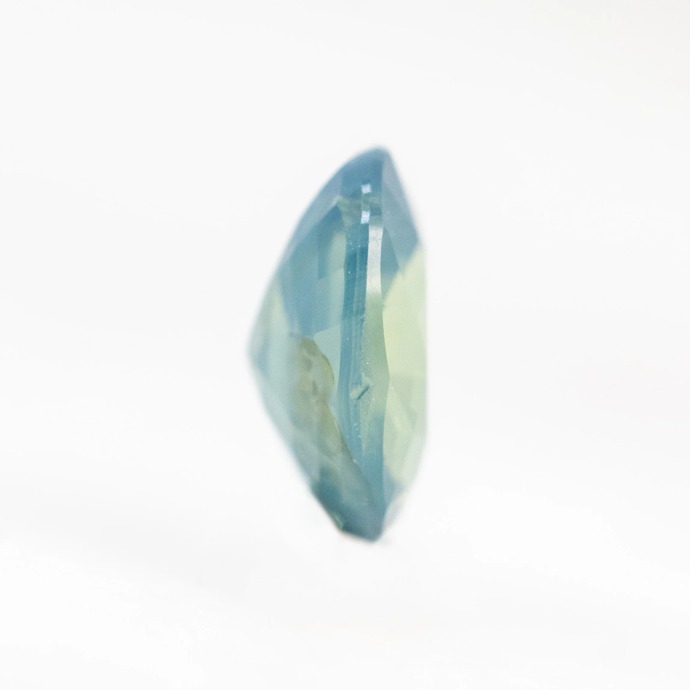 0.90 Carat Multicolor Teal Oval Sapphire for Custom Work - Inventory Code MCOS090 - Image 5