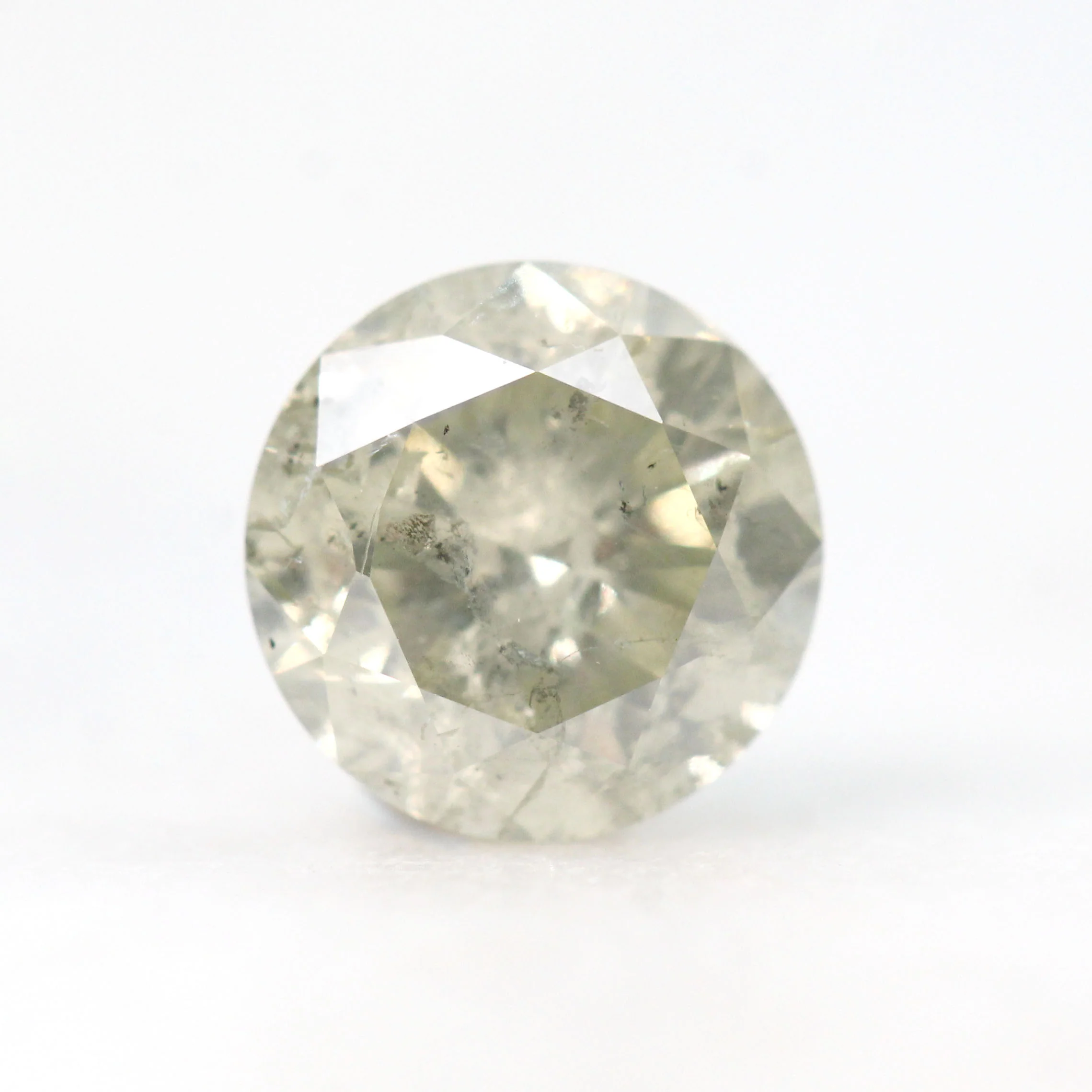 0.90 Carat Round Champagne Salt and Pepper Diamond for Custom Work - Inventory Code SCR090